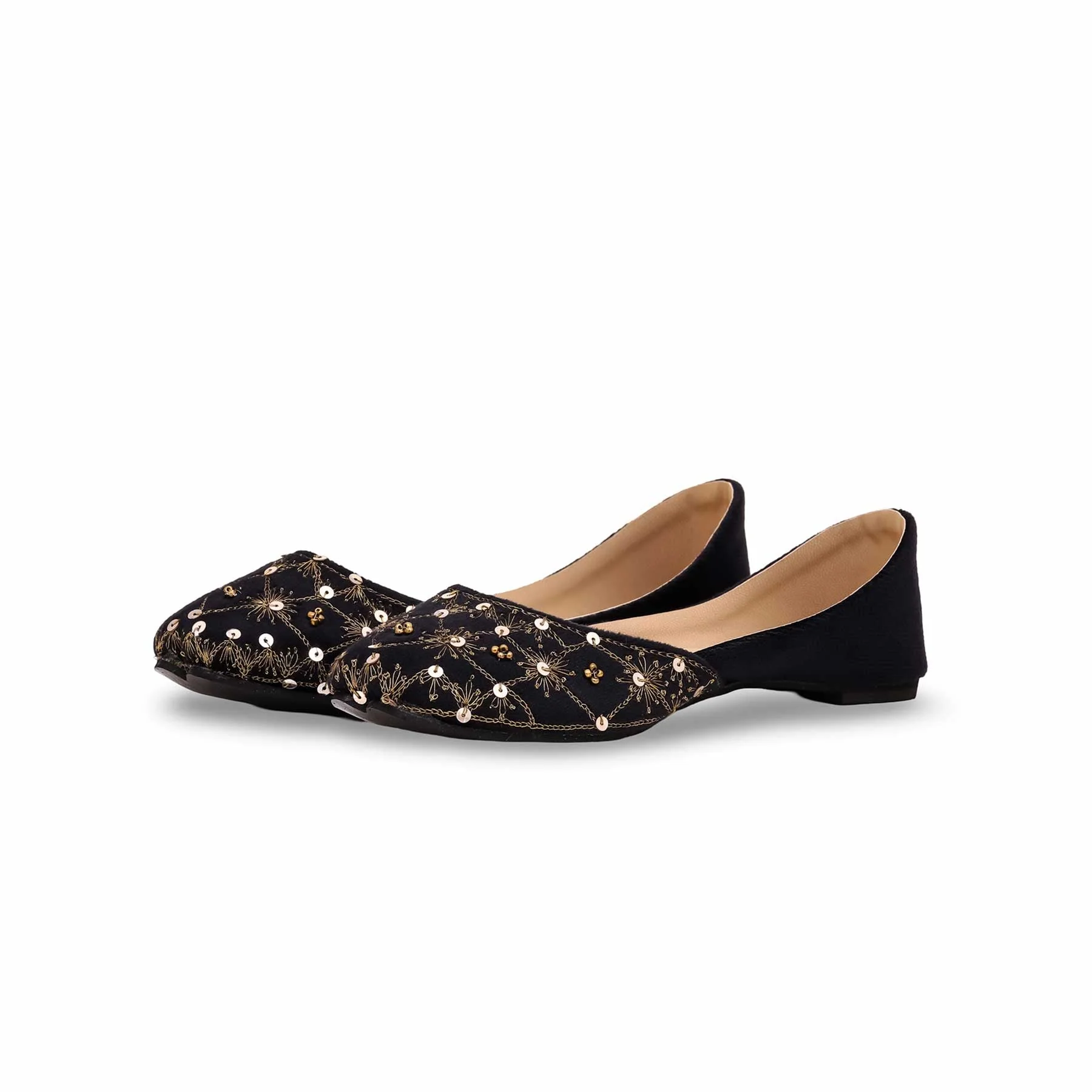Girls Black Fancy Khussa KD2243 - Image 2