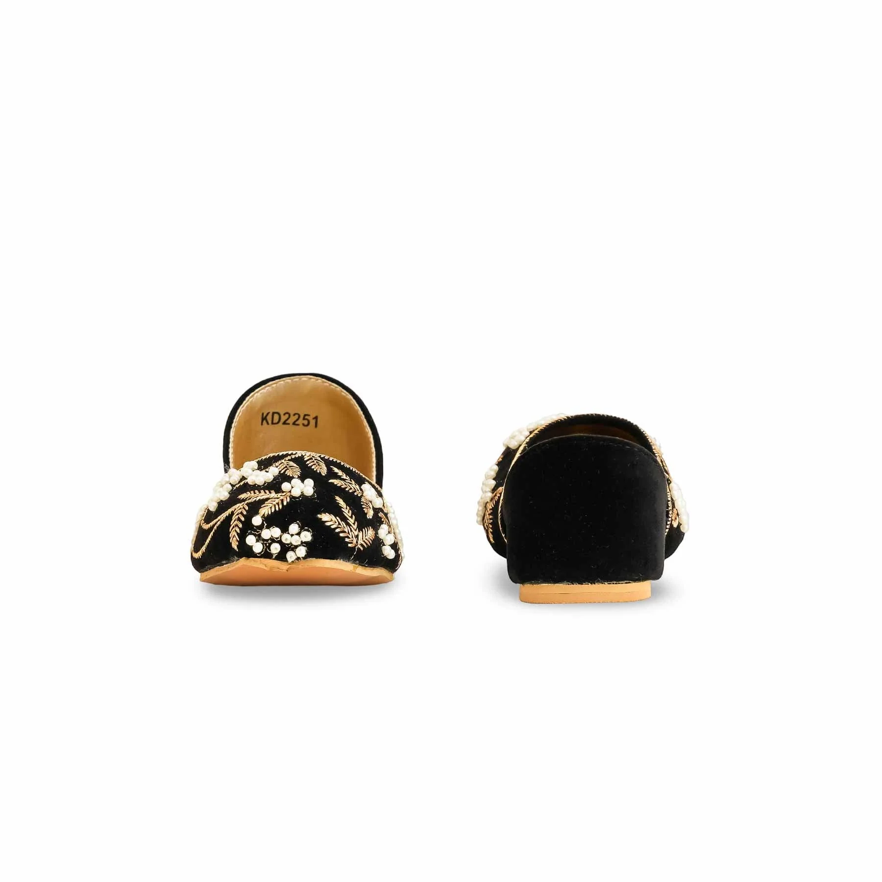 Girls Black Fancy Khussa KD2251 - Image 5
