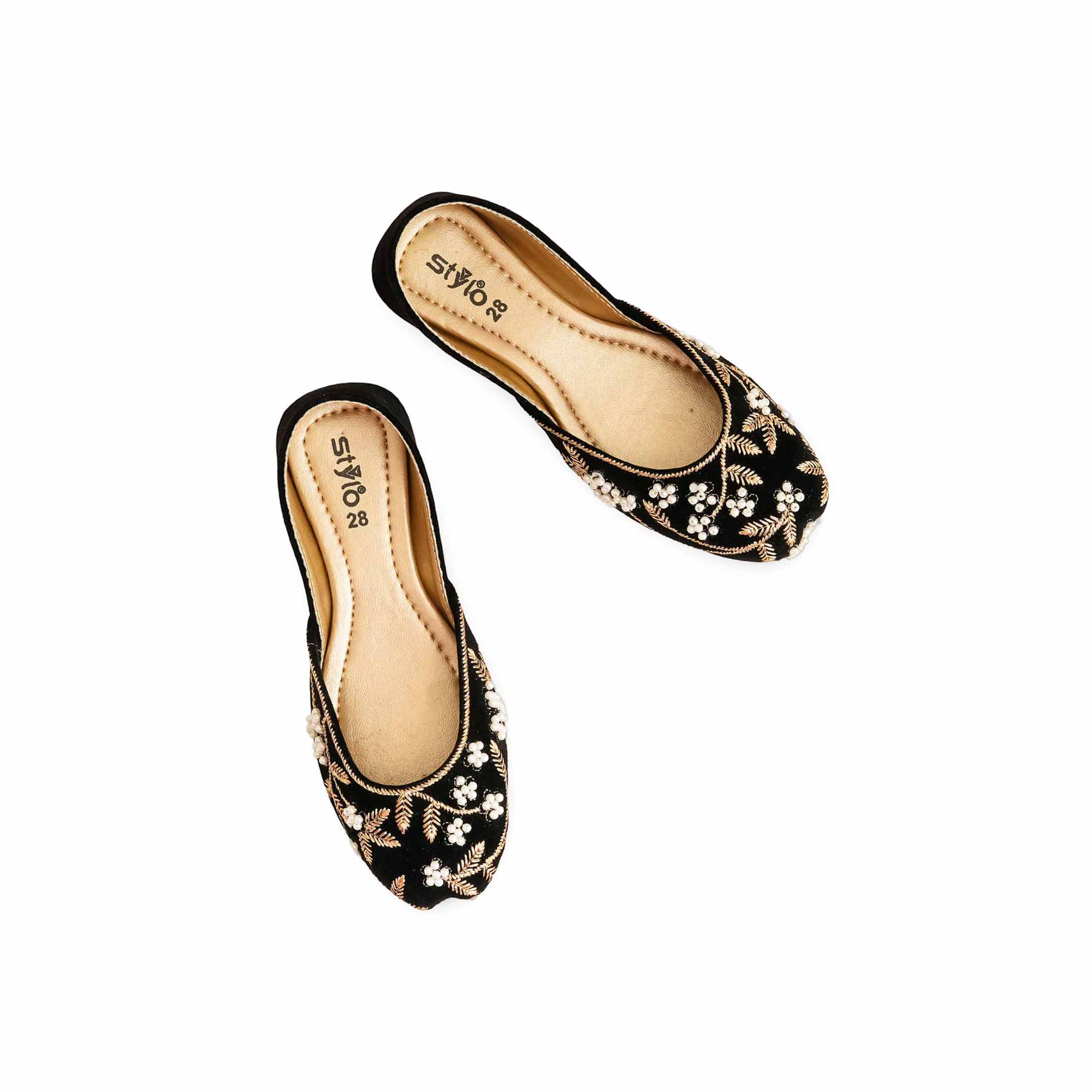 Girls Black Fancy Khussa KD2251 - Image 6