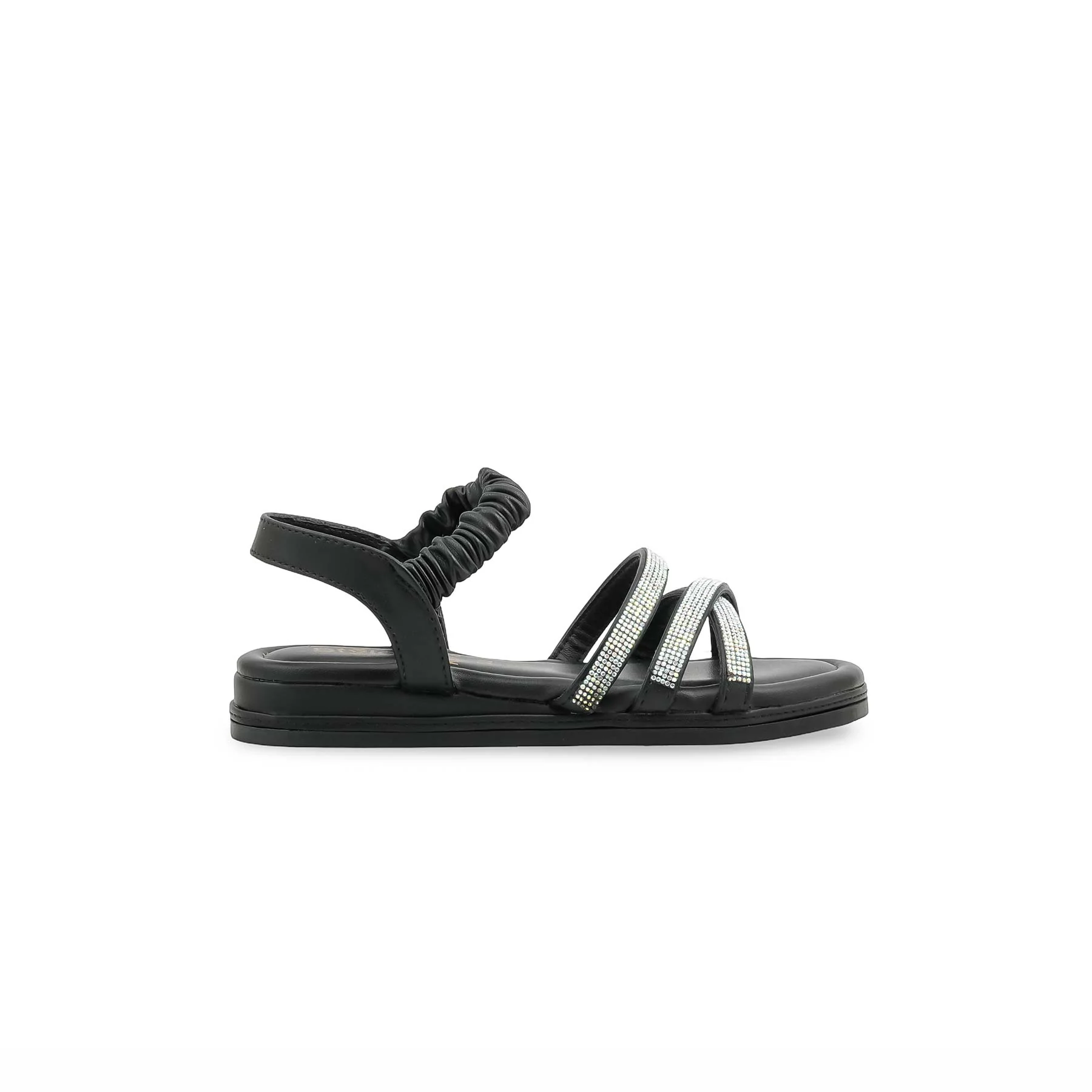 Girls Black Fancy Sandal KD5768 - Image 2