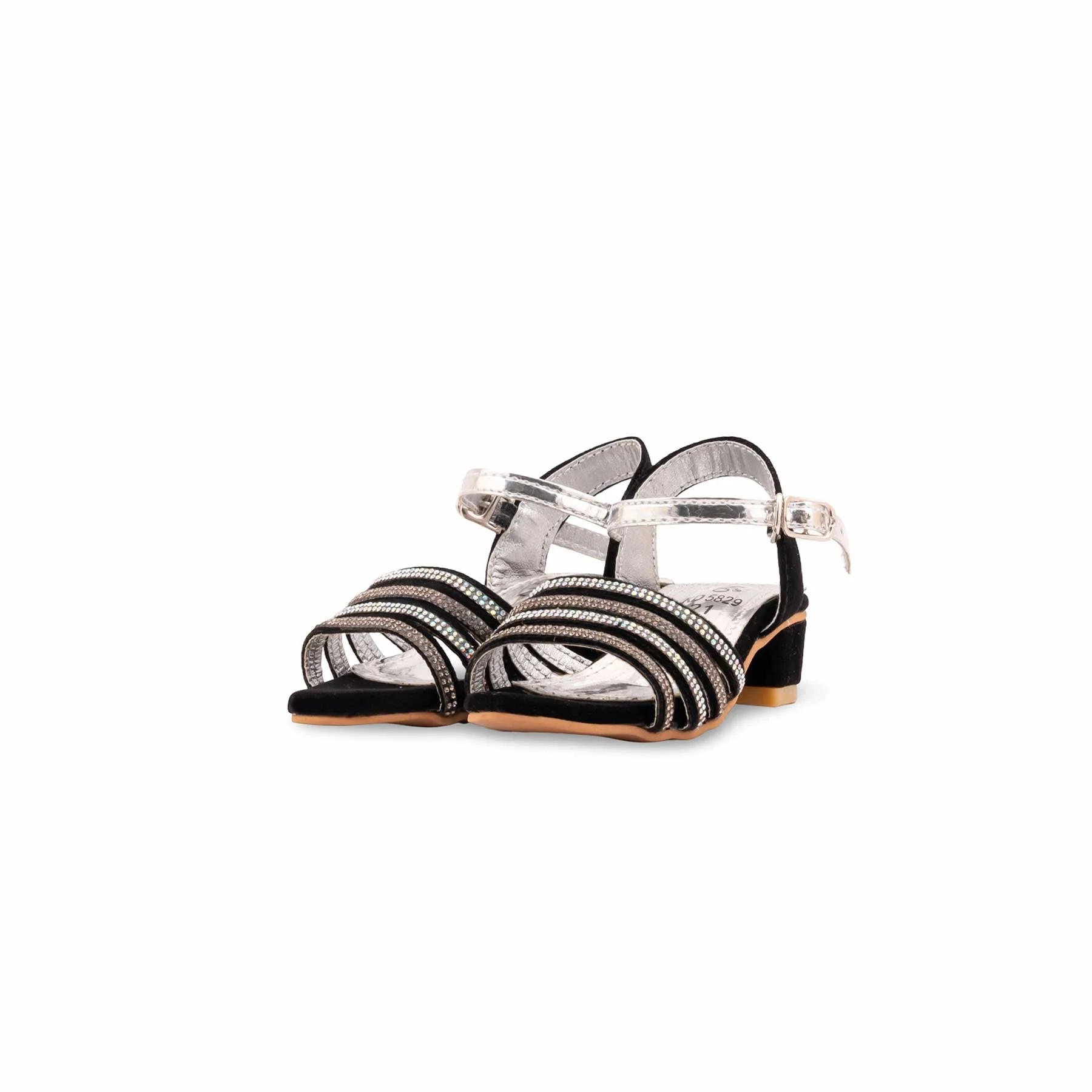 Girls Black Fancy Sandal KD5829 - Image 3