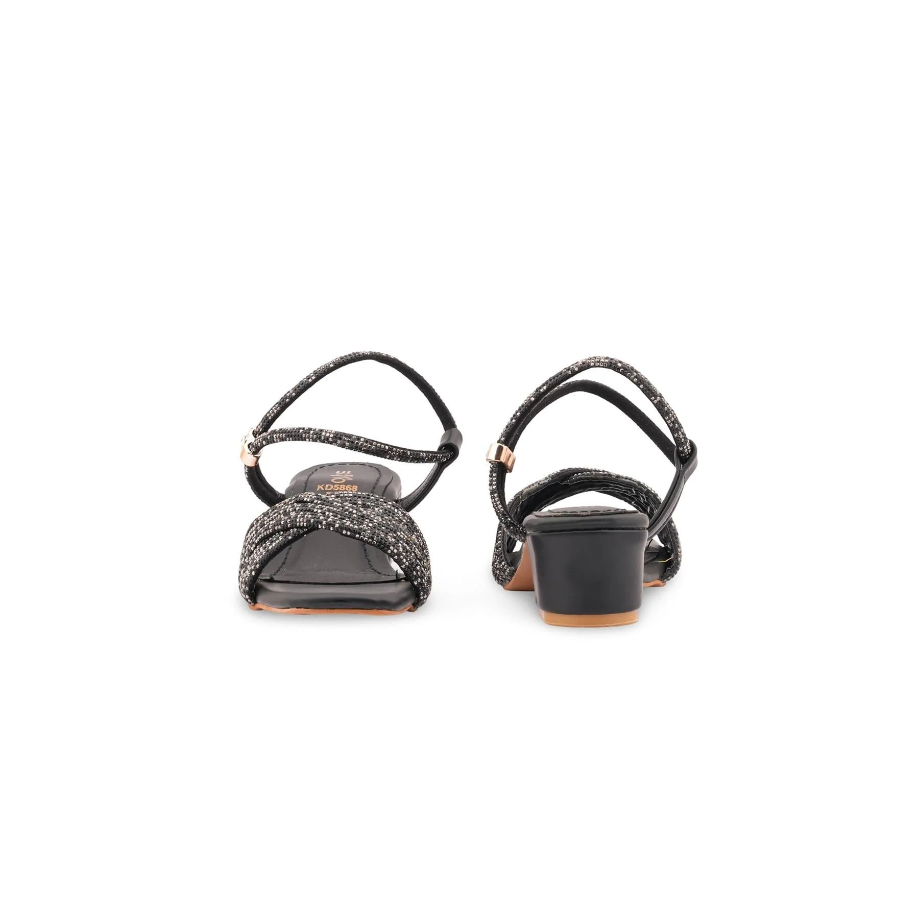 Girls Black Fancy Sandal KD5868 - Image 4