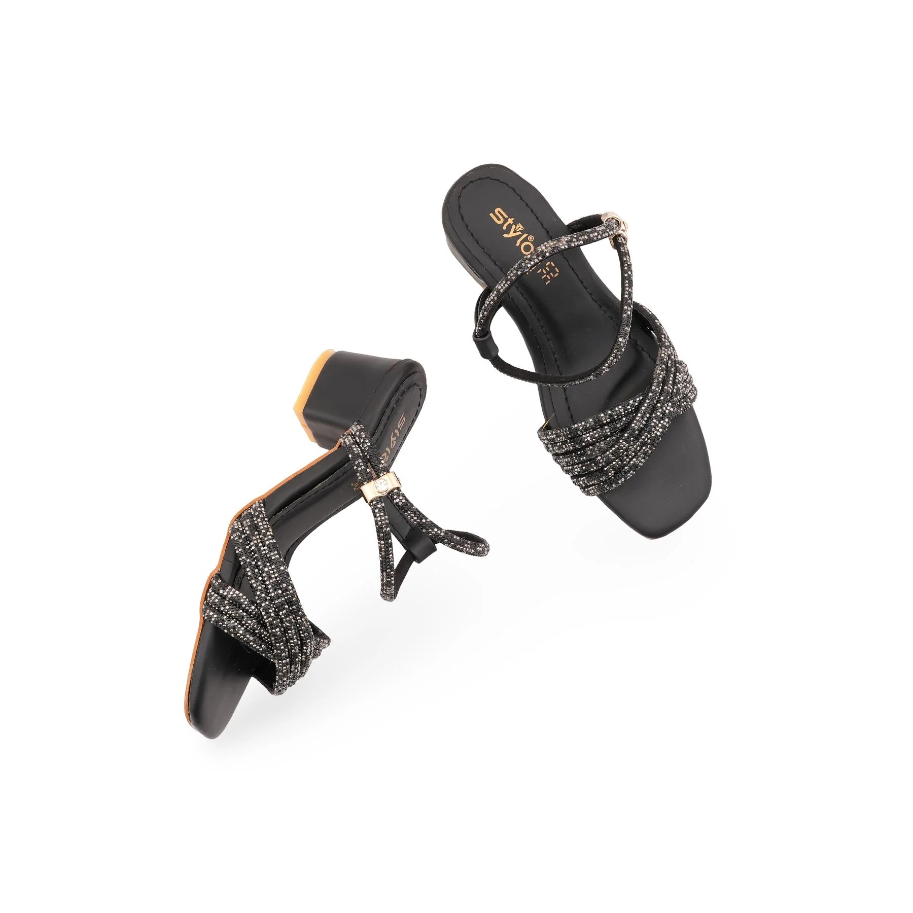 Girls Black Fancy Sandal KD5868 - Image 5