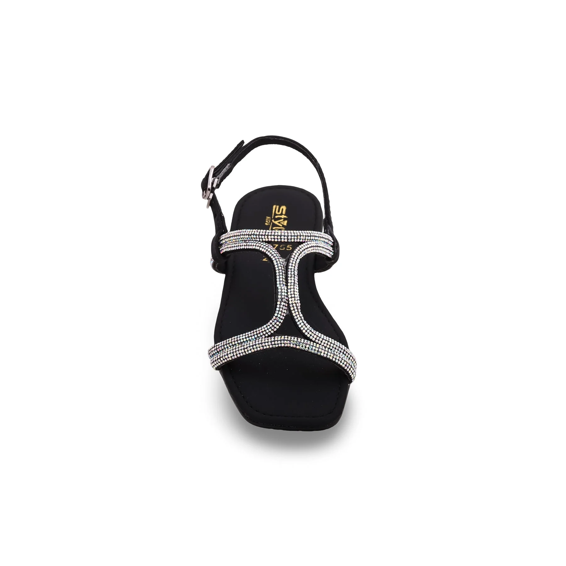 Girls Black Fancy Sandal KD9755 - Image 3