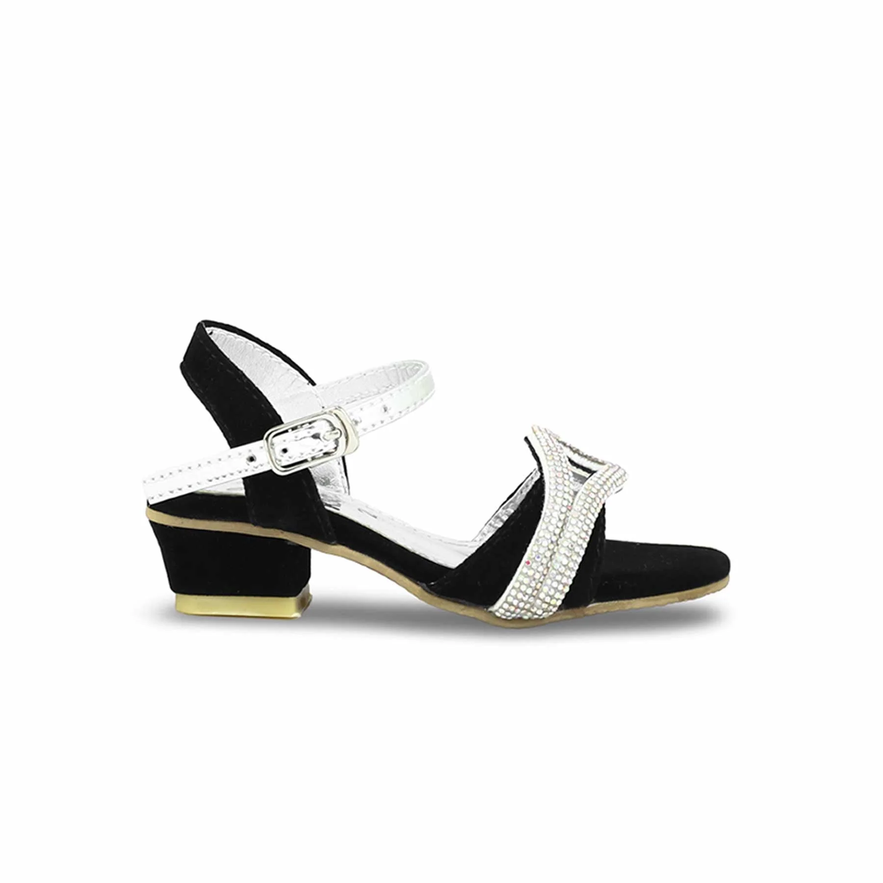 Girls Black Fancy Sandal KD9915 - Image 2