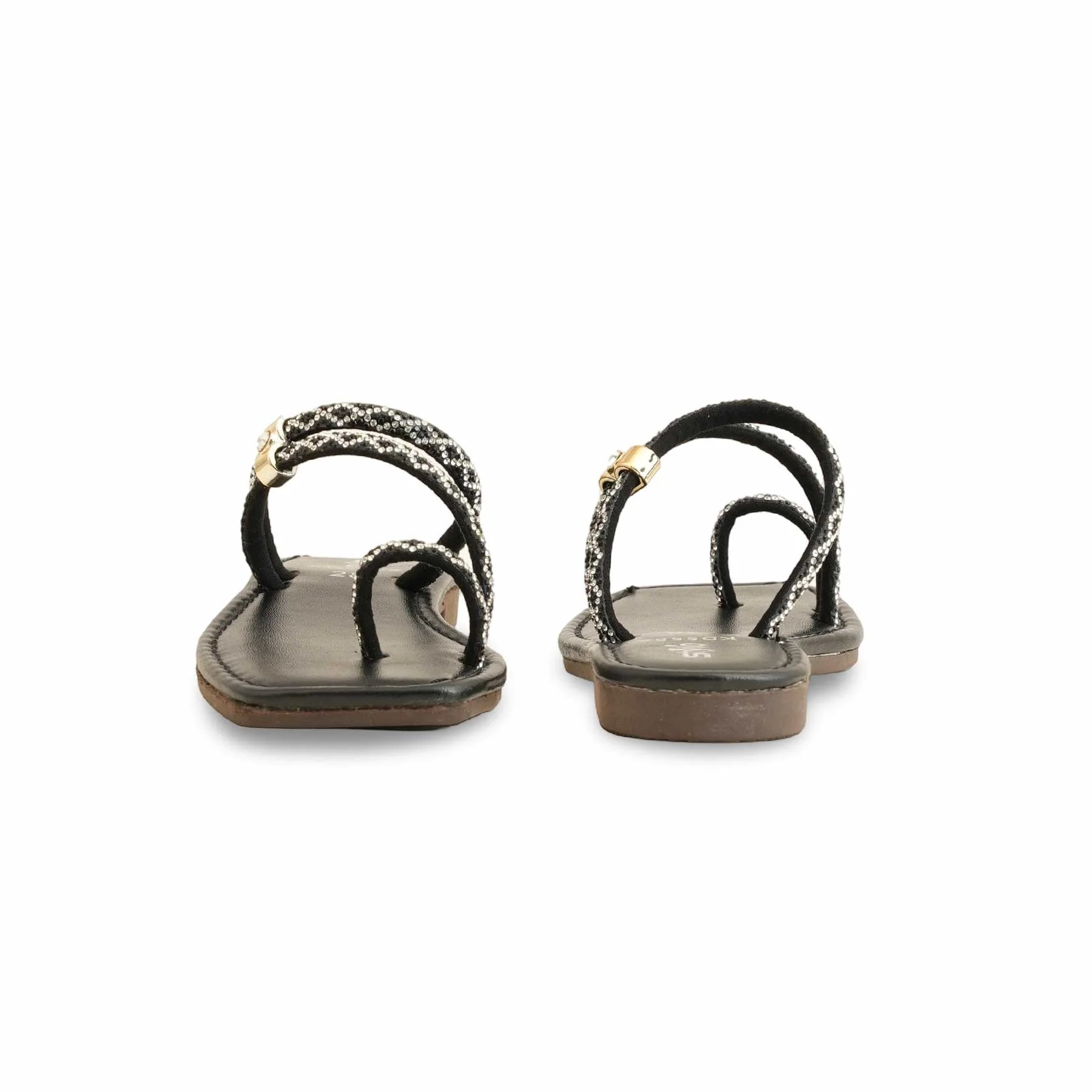Girls Black Fancy Slipper KD5582 - Image 4
