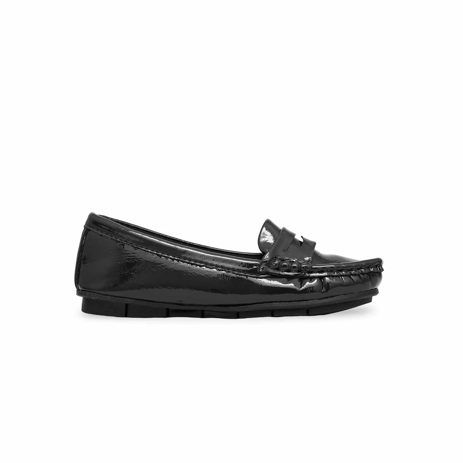 Girls Black Formal Moccasin KD2296 - Image 2