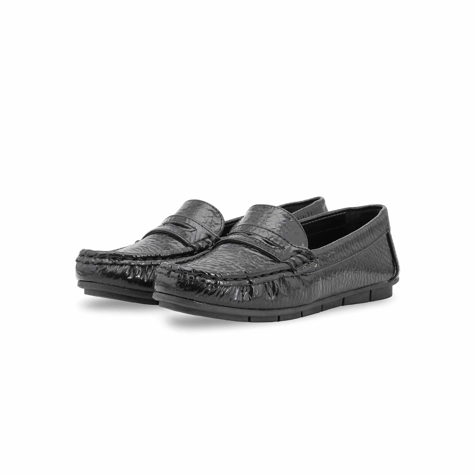 Girls Black Formal Moccasin KD2598 - Image 3