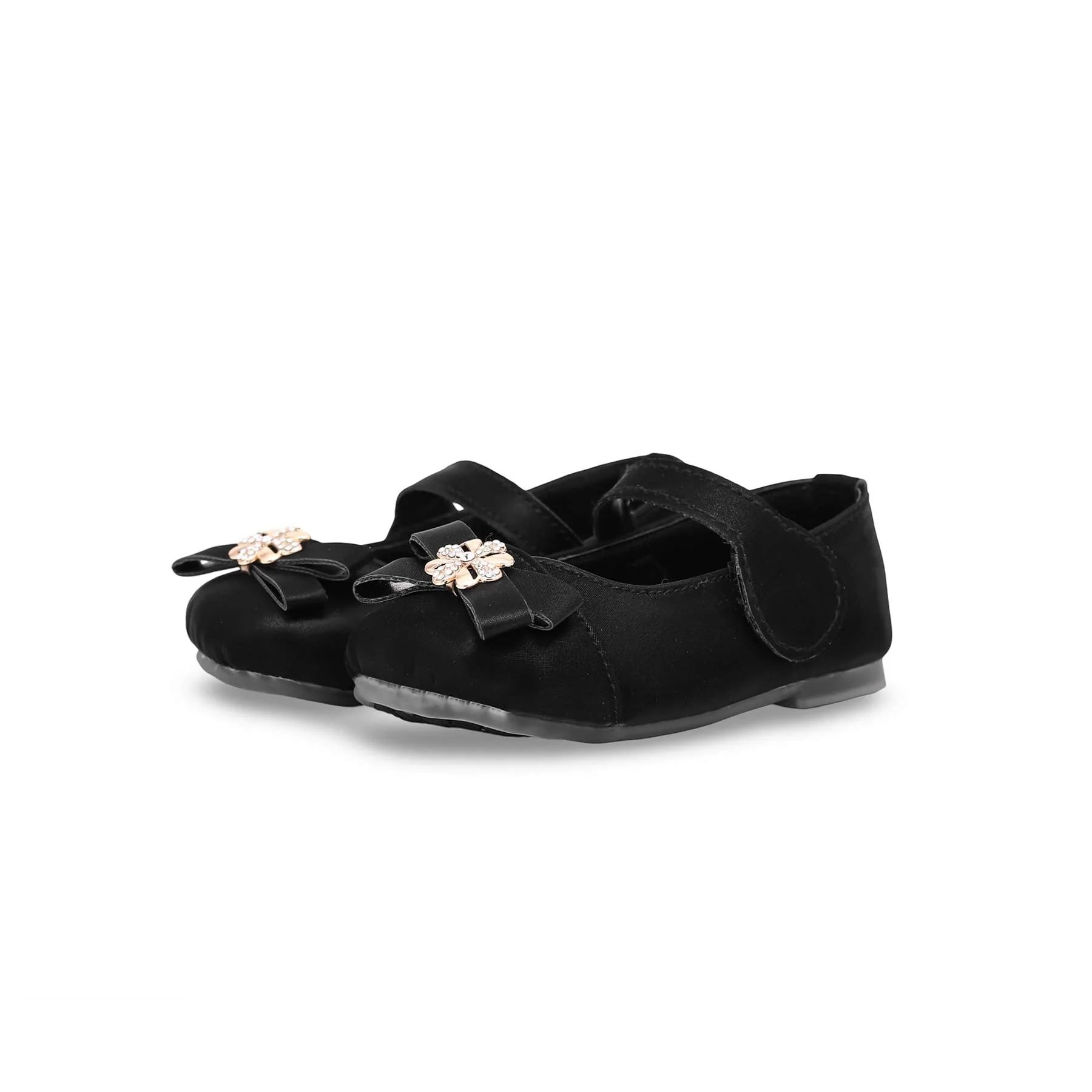Girls Black Formal Pumps KD0941 - Image 2