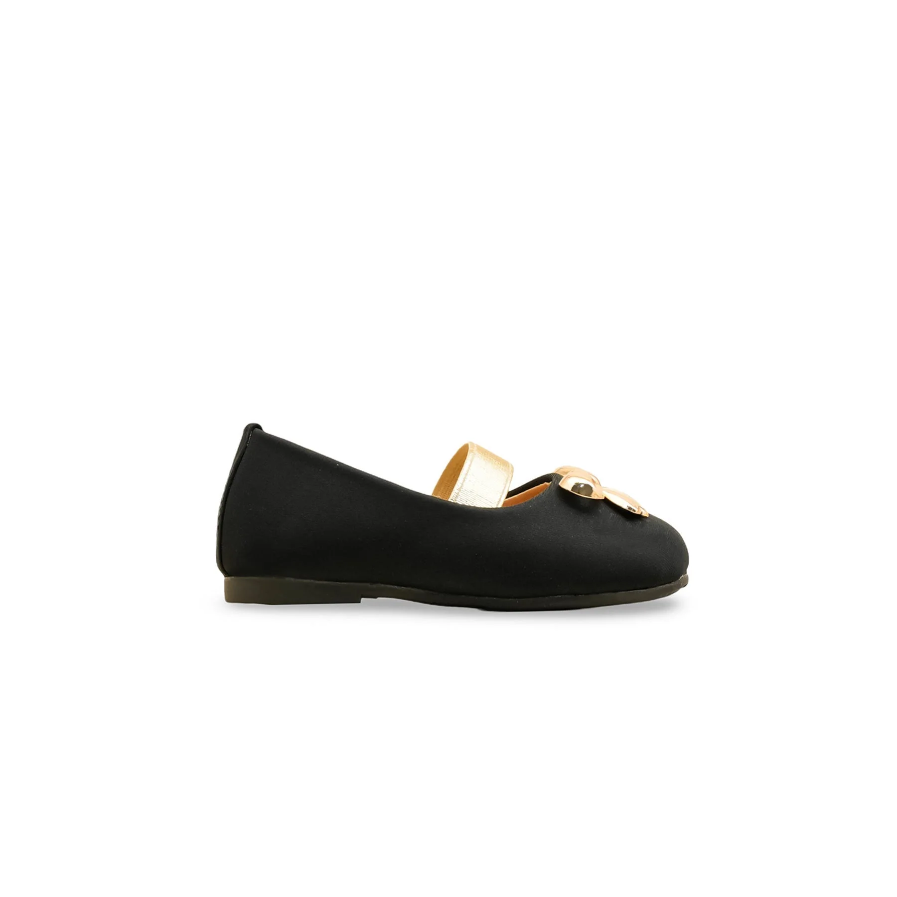 Girls Black Formal Pumps KD2584 - Image 2