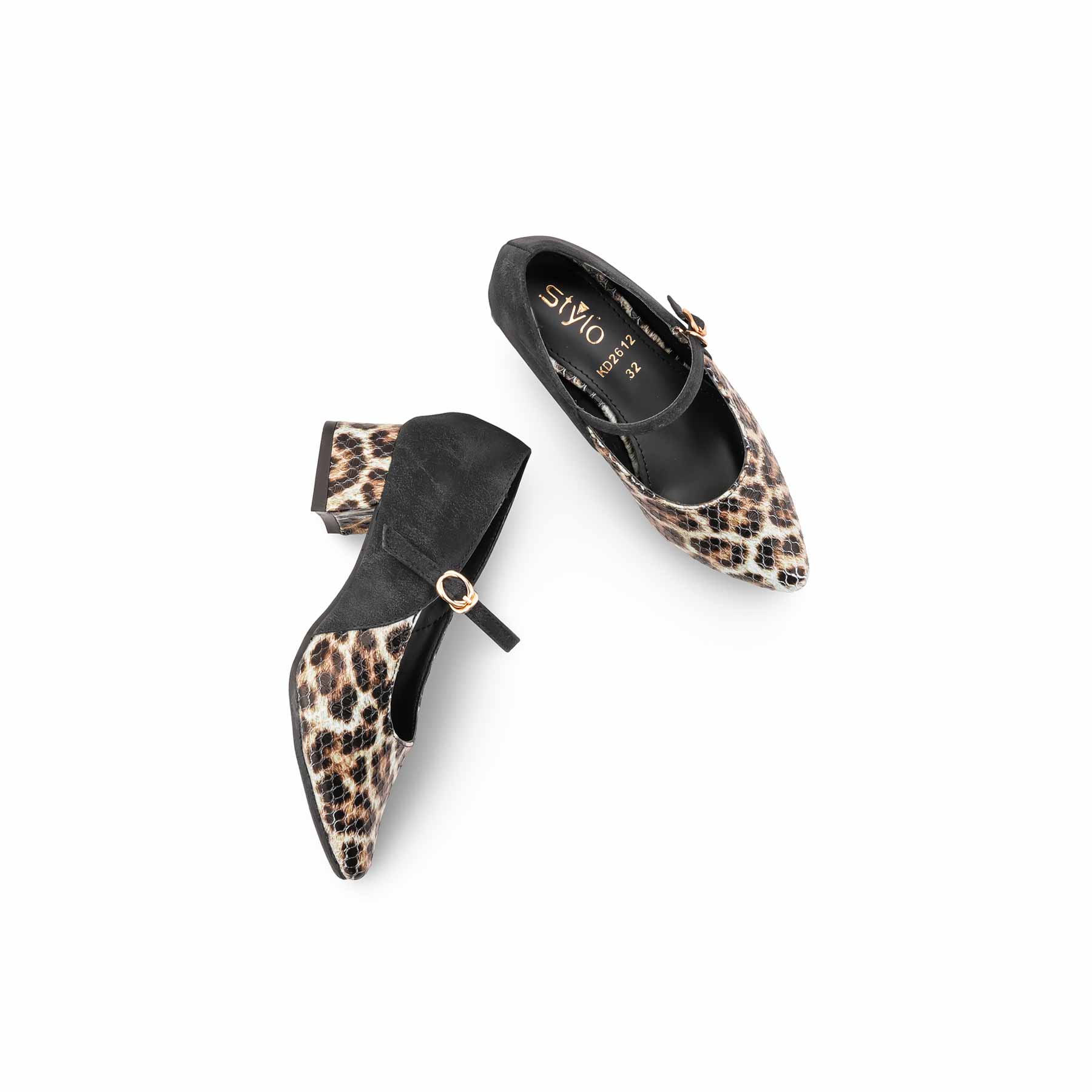 Girls Black Formal Pumps KD2612 - Image 5