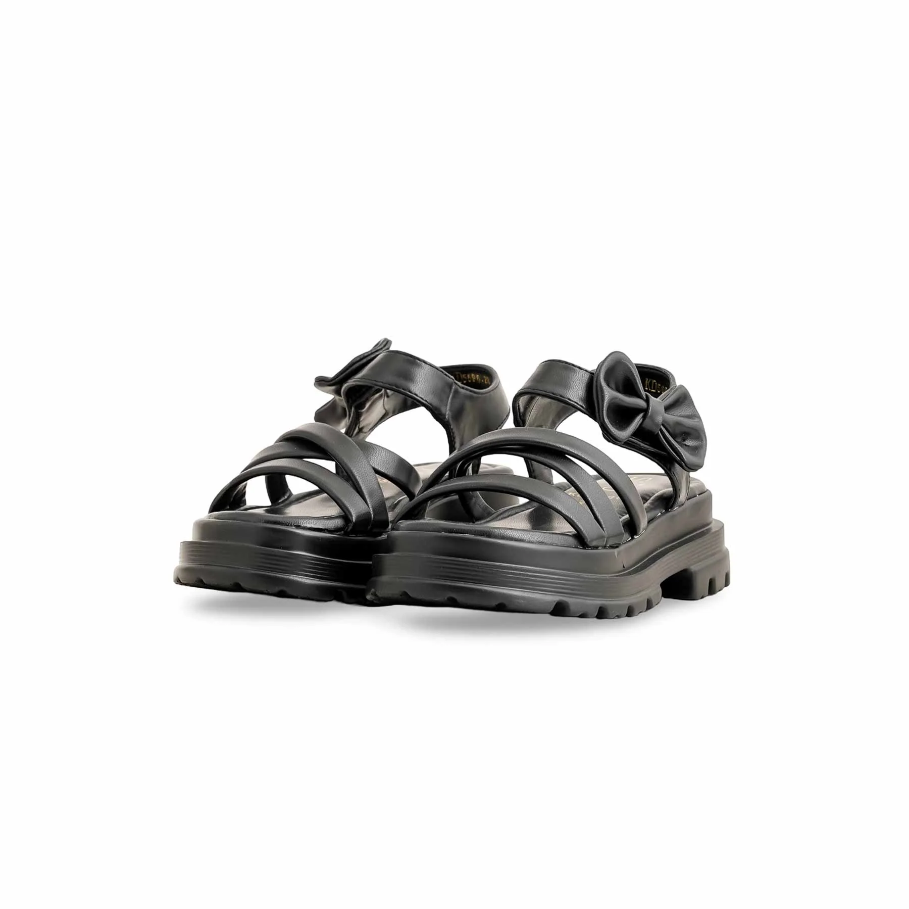 Girls Black Formal Sandal KD5696 - Image 3