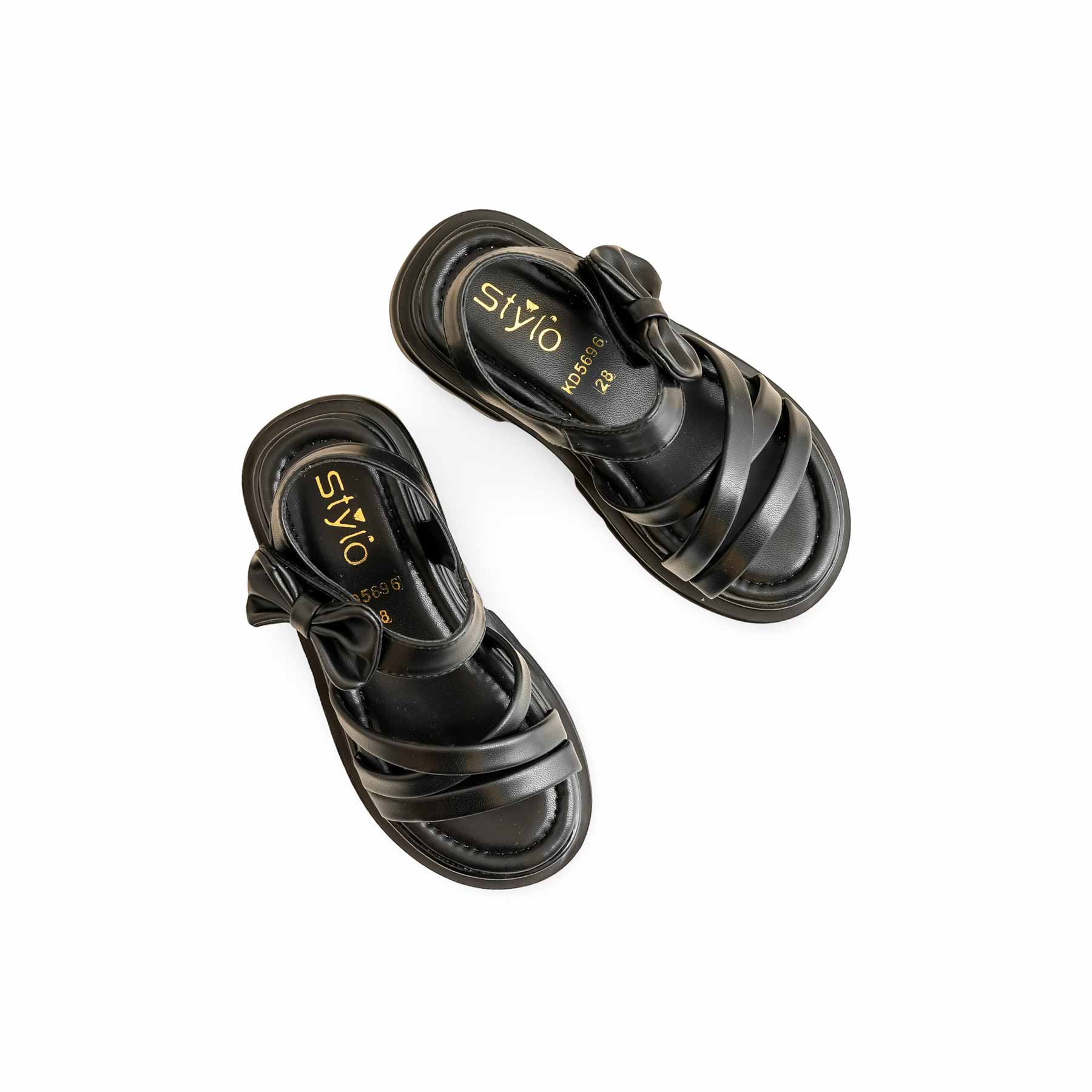 Girls Black Formal Sandal KD5696 - Image 5