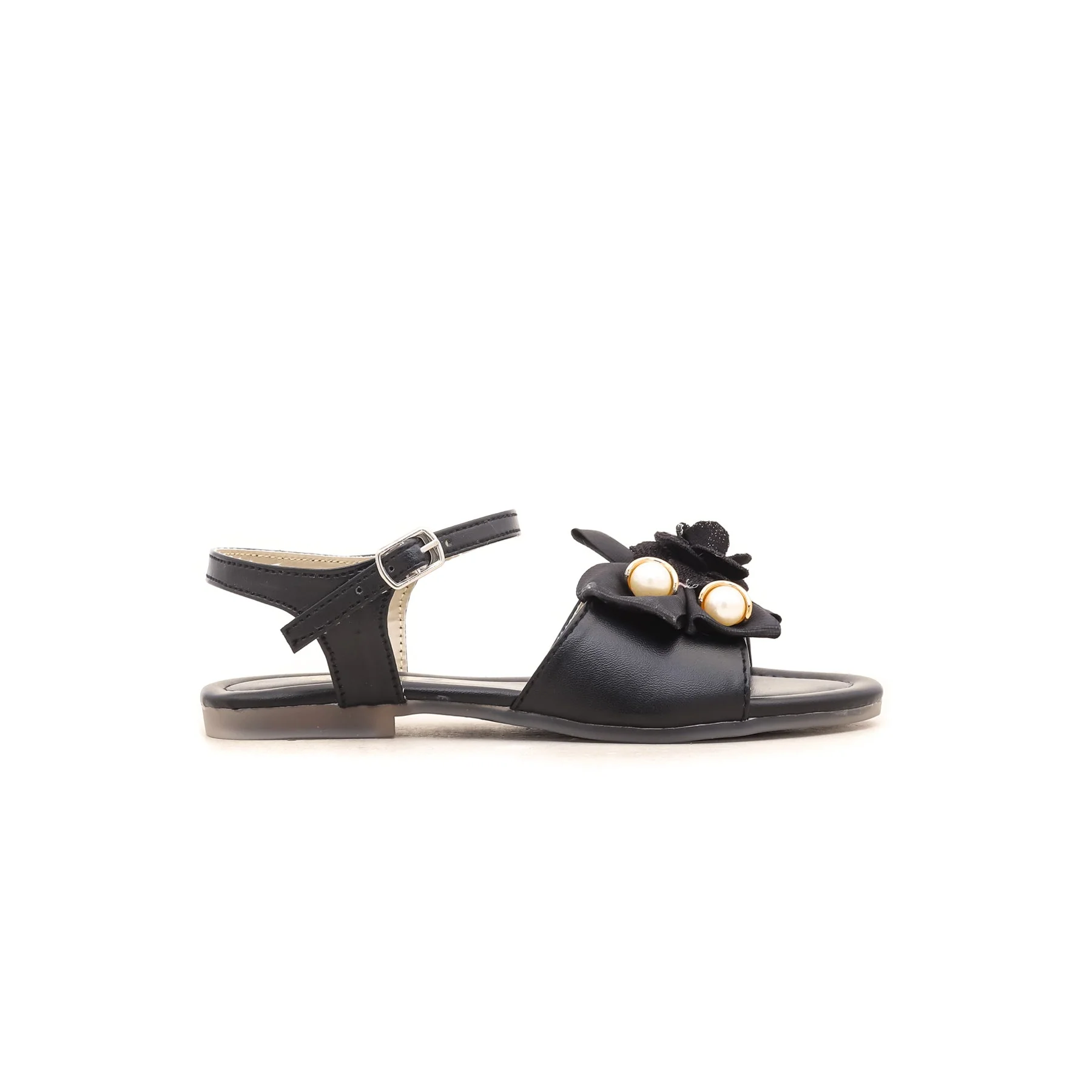 Girls Black Formal Sandal KD7509 - Image 2