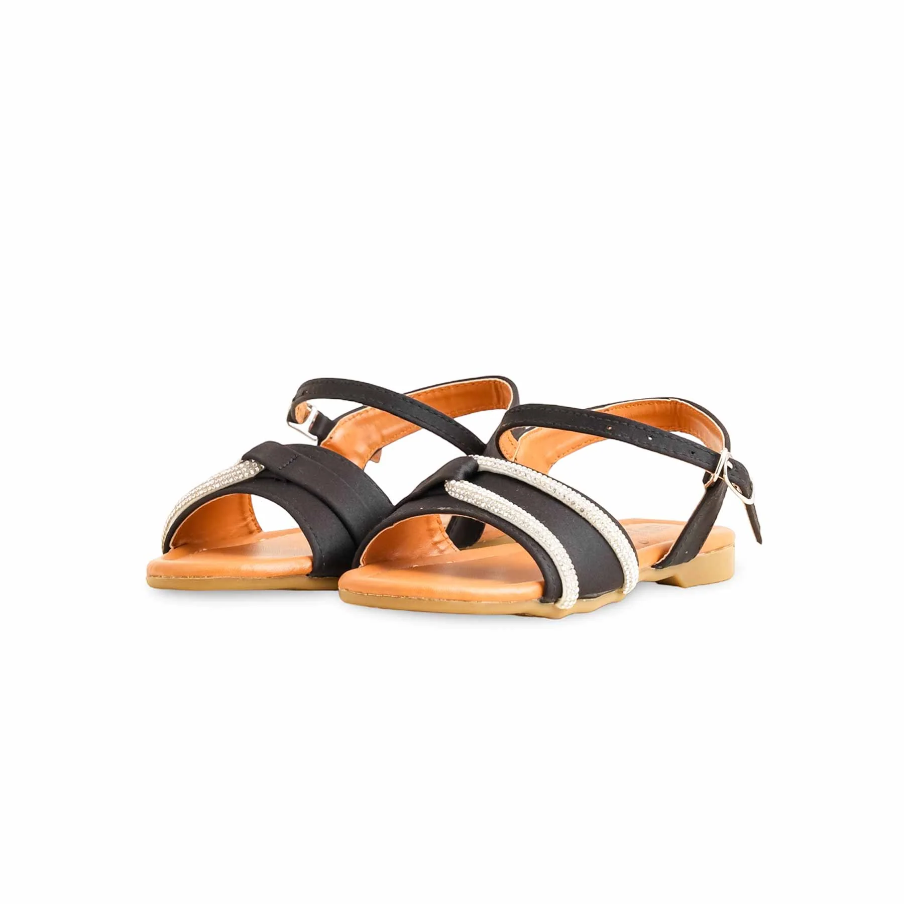 Girls Black Formal Sandal KD9870 - Image 3