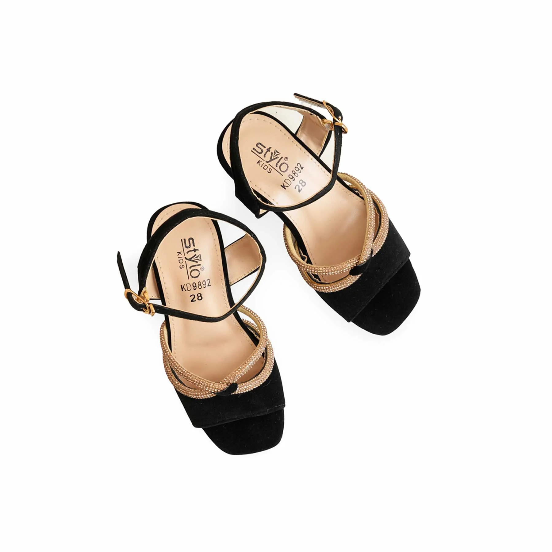 Girls Black Formal Sandal KD9892 - Image 5