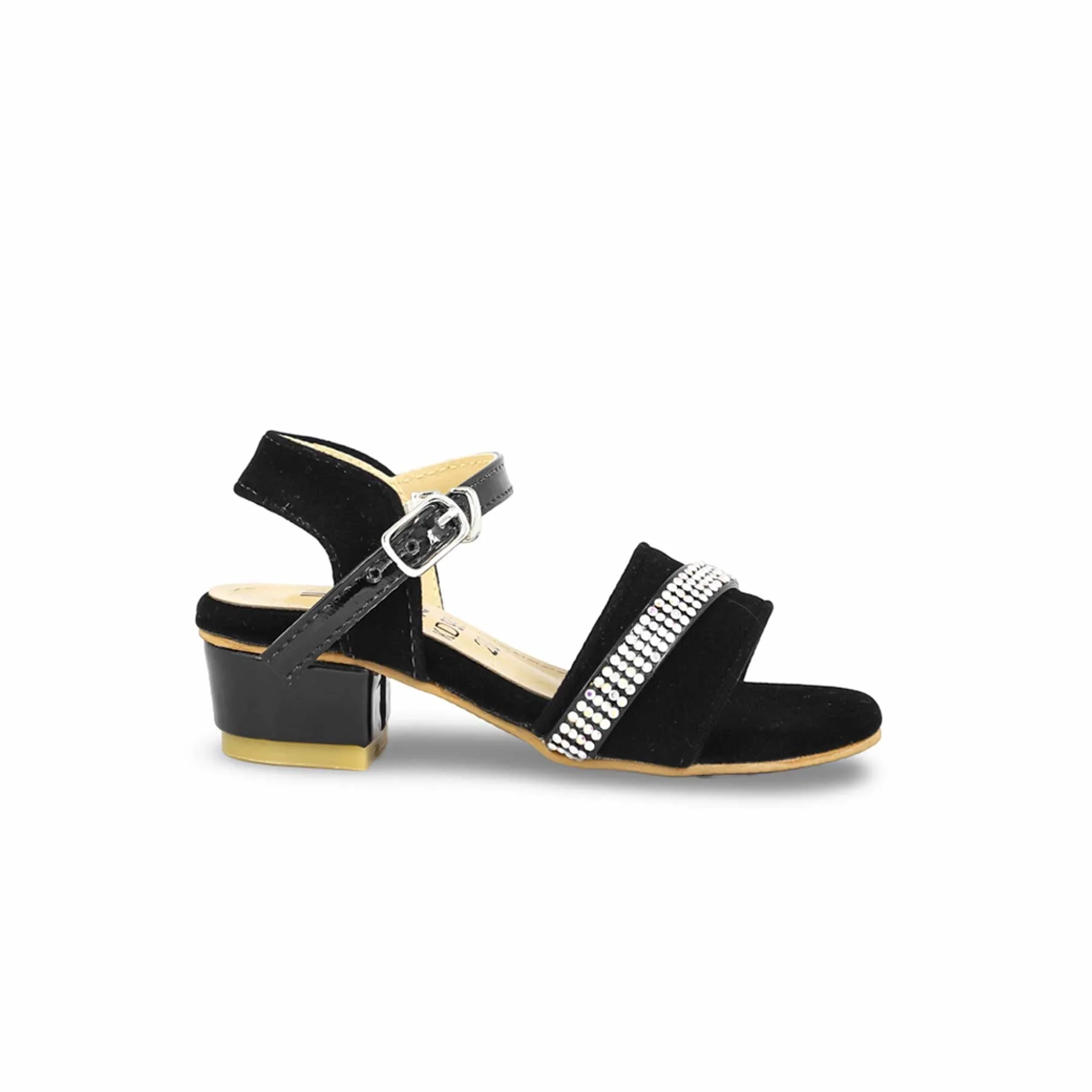 Girls Black Formal Sandal KD9925 - Image 2