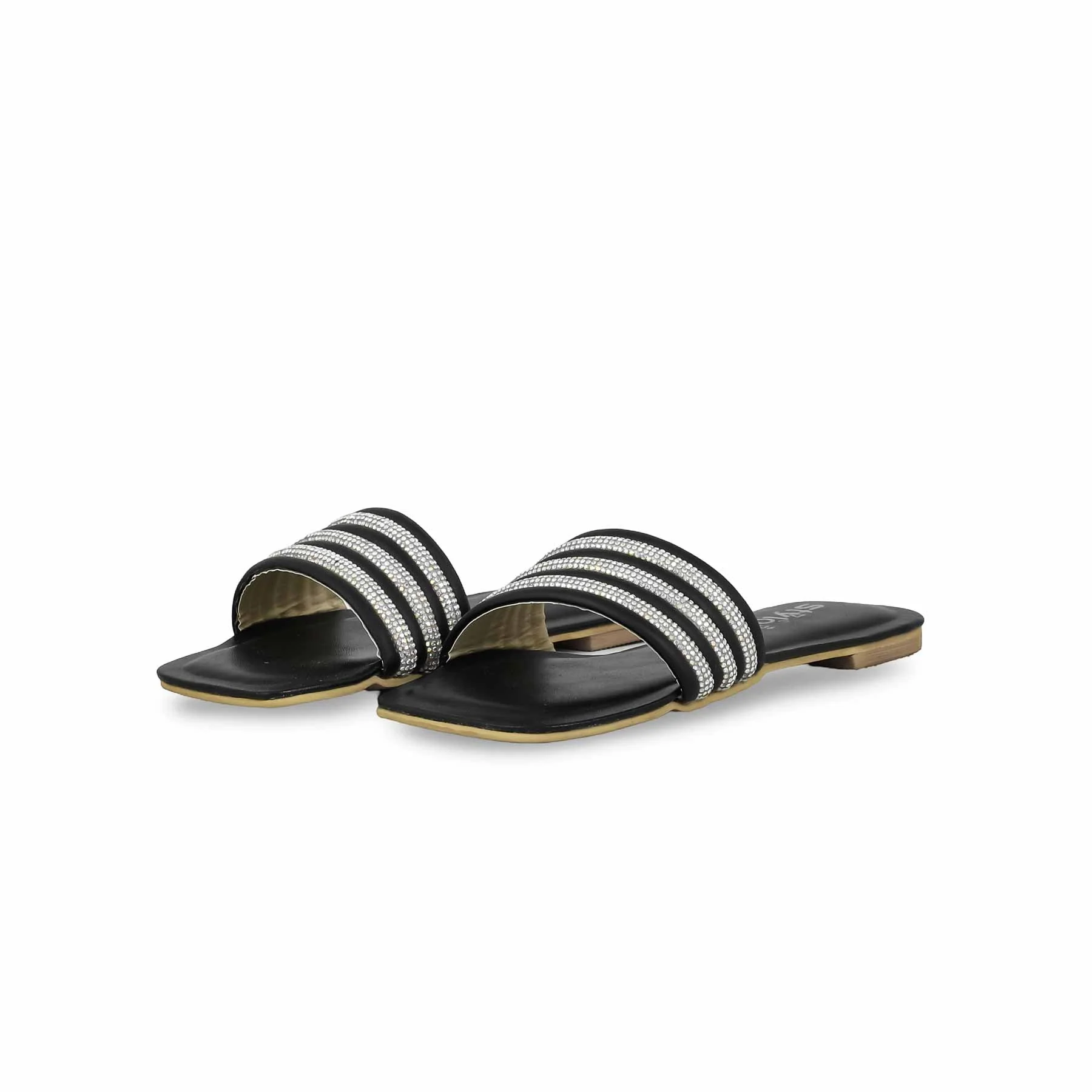 Girls Black Formal Slipper KD5536 - Image 3