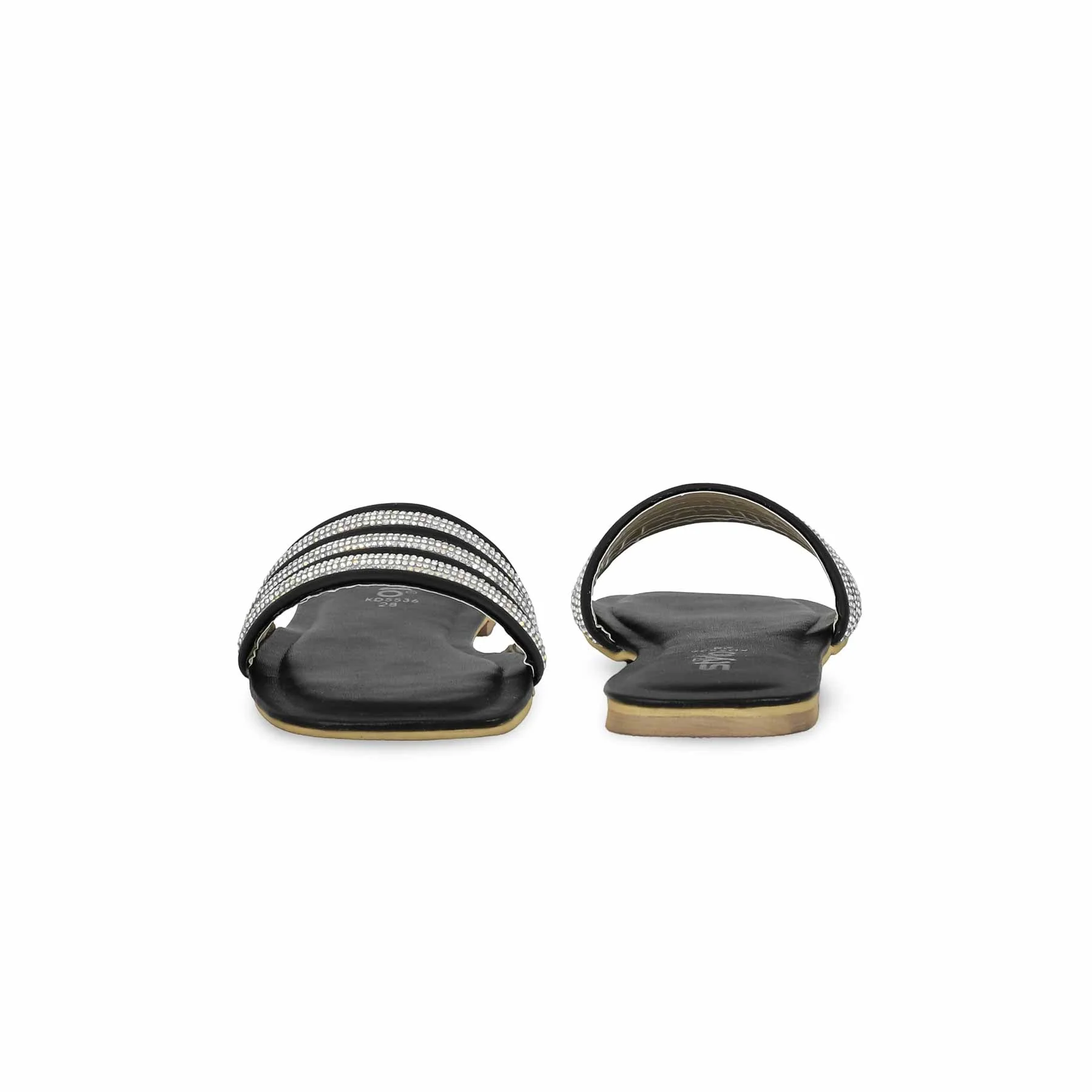Girls Black Formal Slipper KD5536 - Image 4