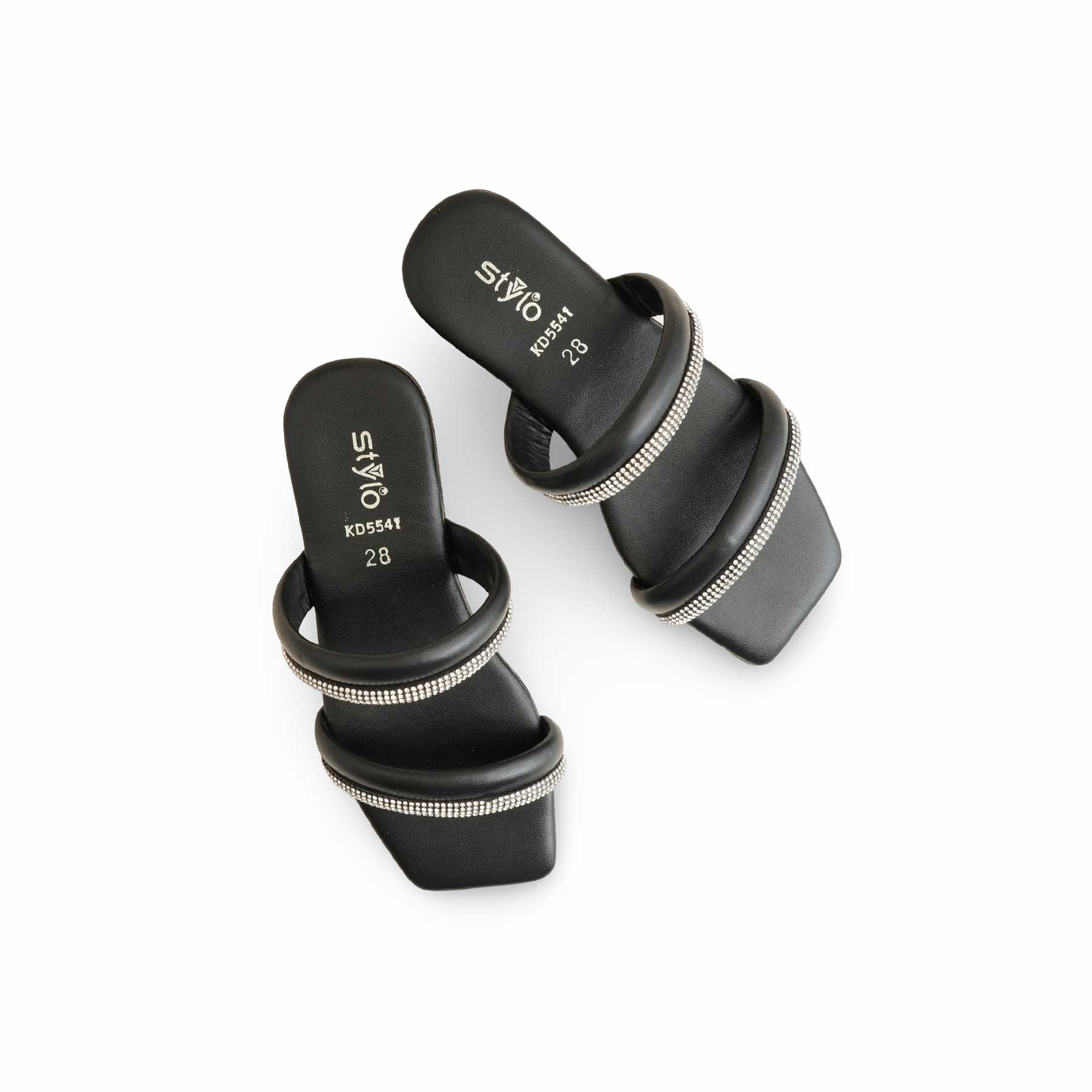 Girls Black Formal Slipper KD5541 - Image 5