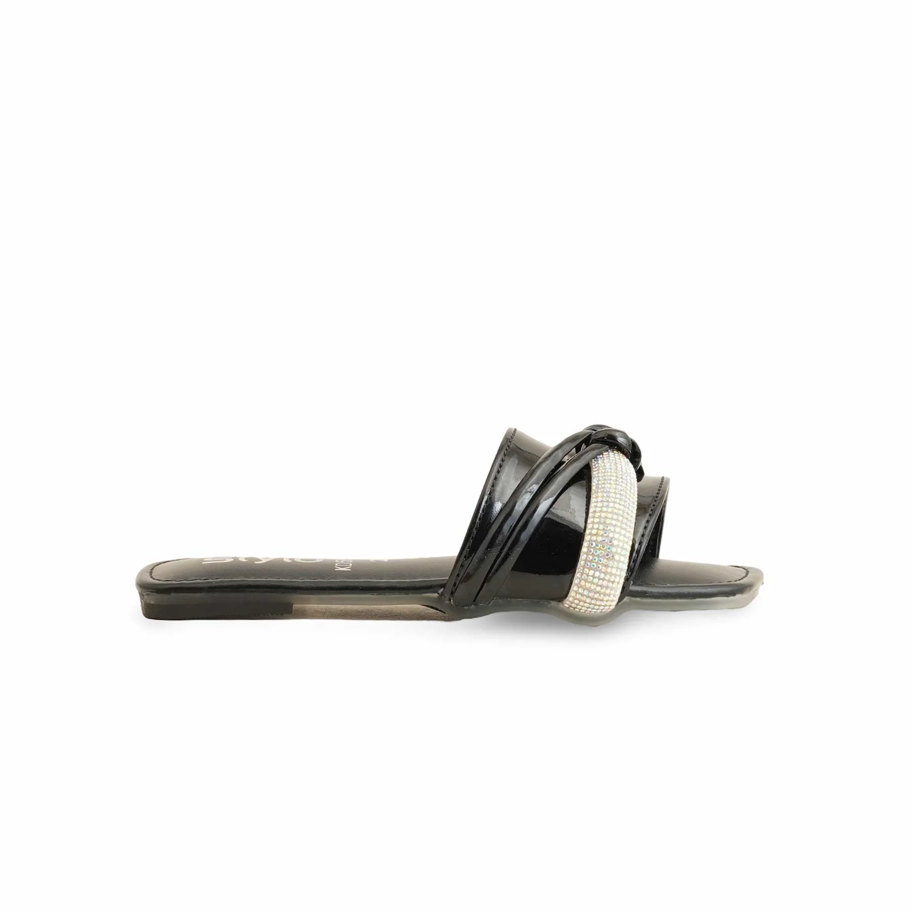 Girls Black Formal Slipper KD5563 - Image 2