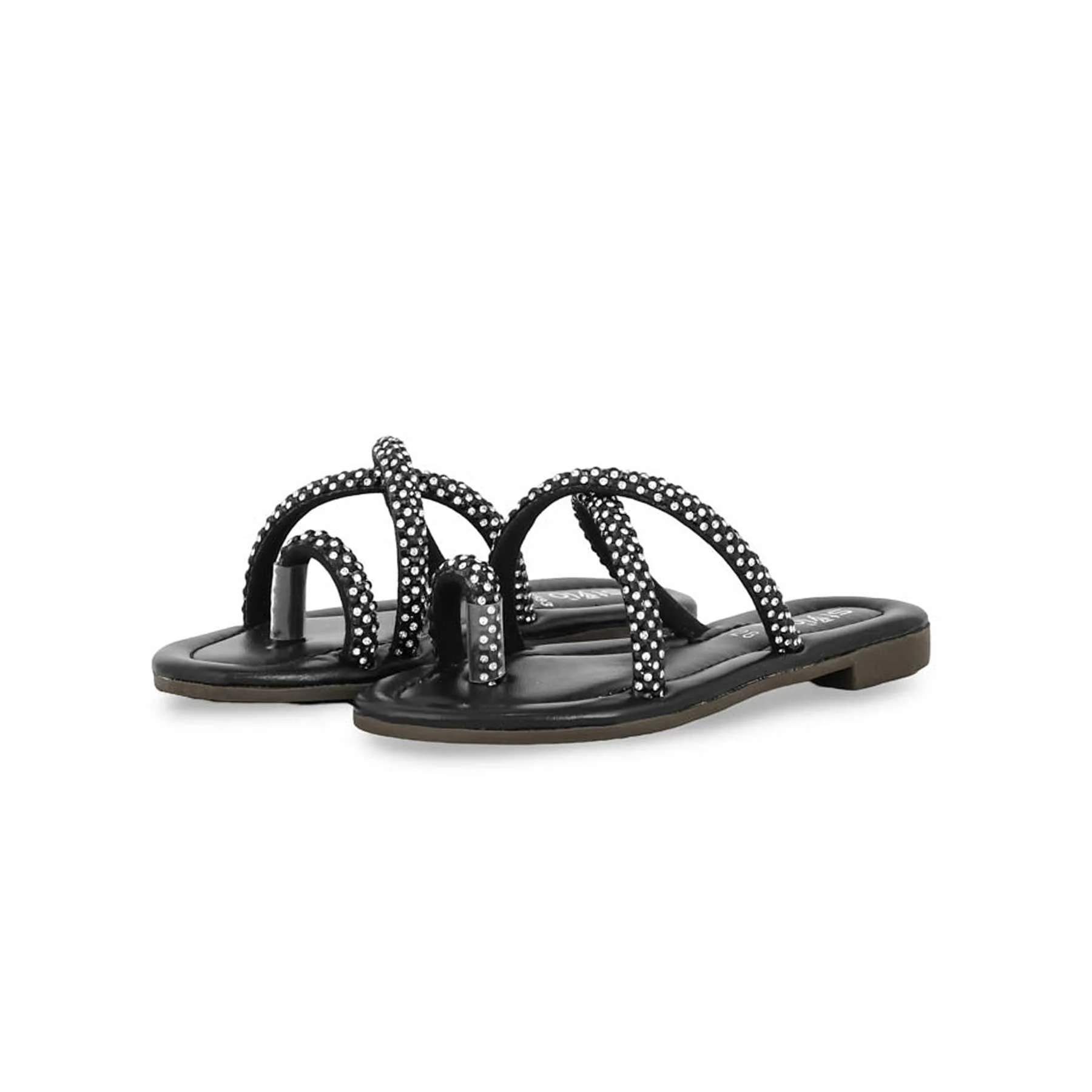 Girls Black Formal Slipper KD5593 - Image 2