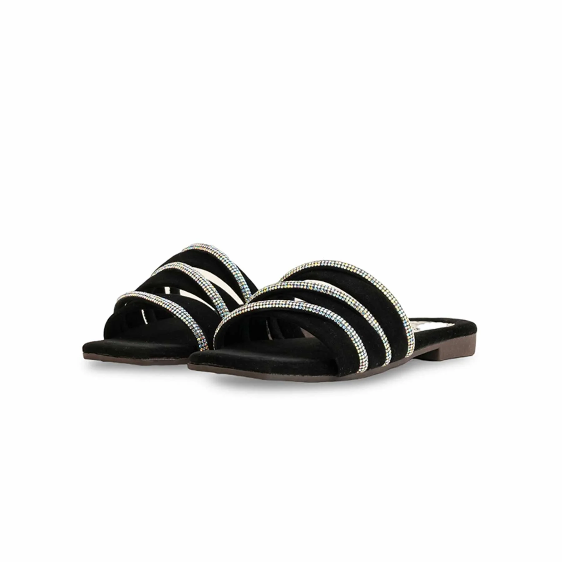 Girls Black Formal Slipper KD5595 - Image 2