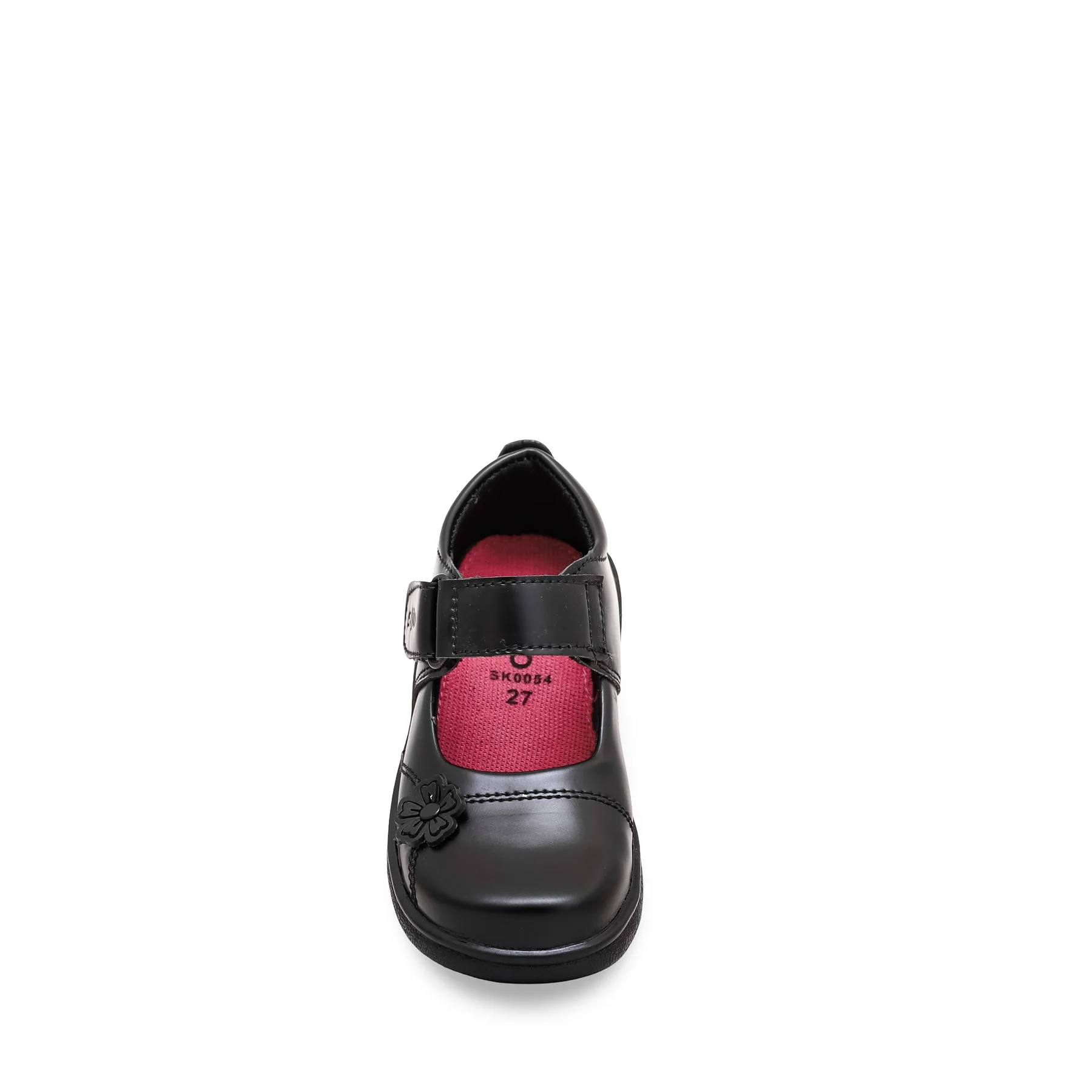 Girls Black Velcro School Shoes SK0054 - Image 4