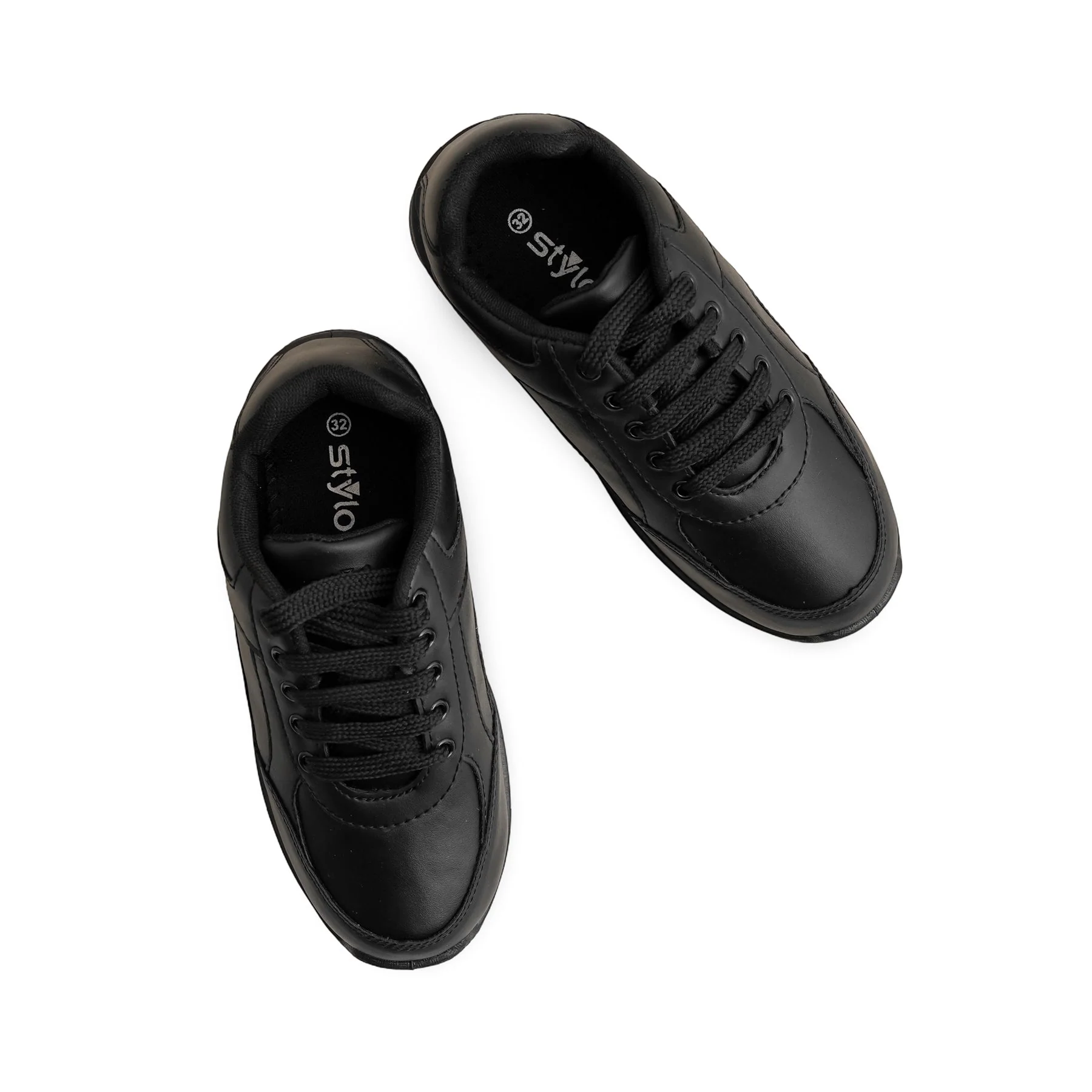 Girls Black Sports School Shoes SK0057 - Image 4