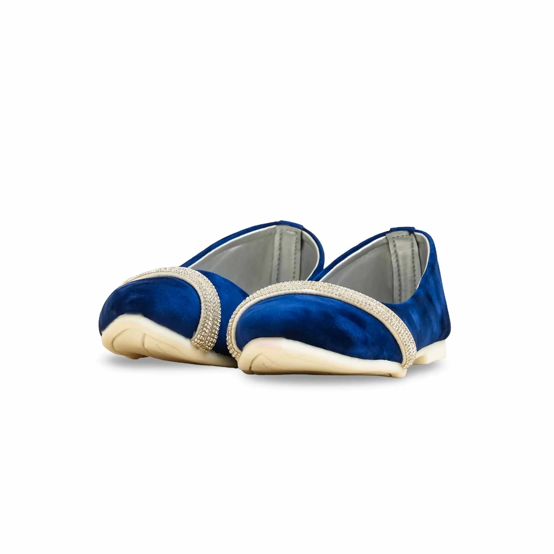 Girls Blue Fancy Pumps KD2488 - Image 3