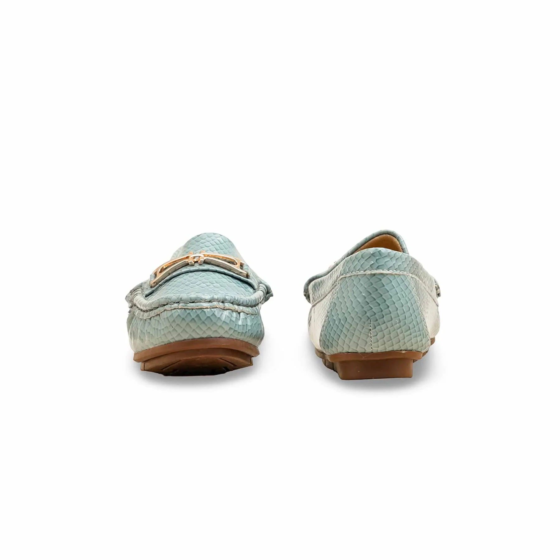 Girls Blue Formal Moccasin KD2602 - Image 4
