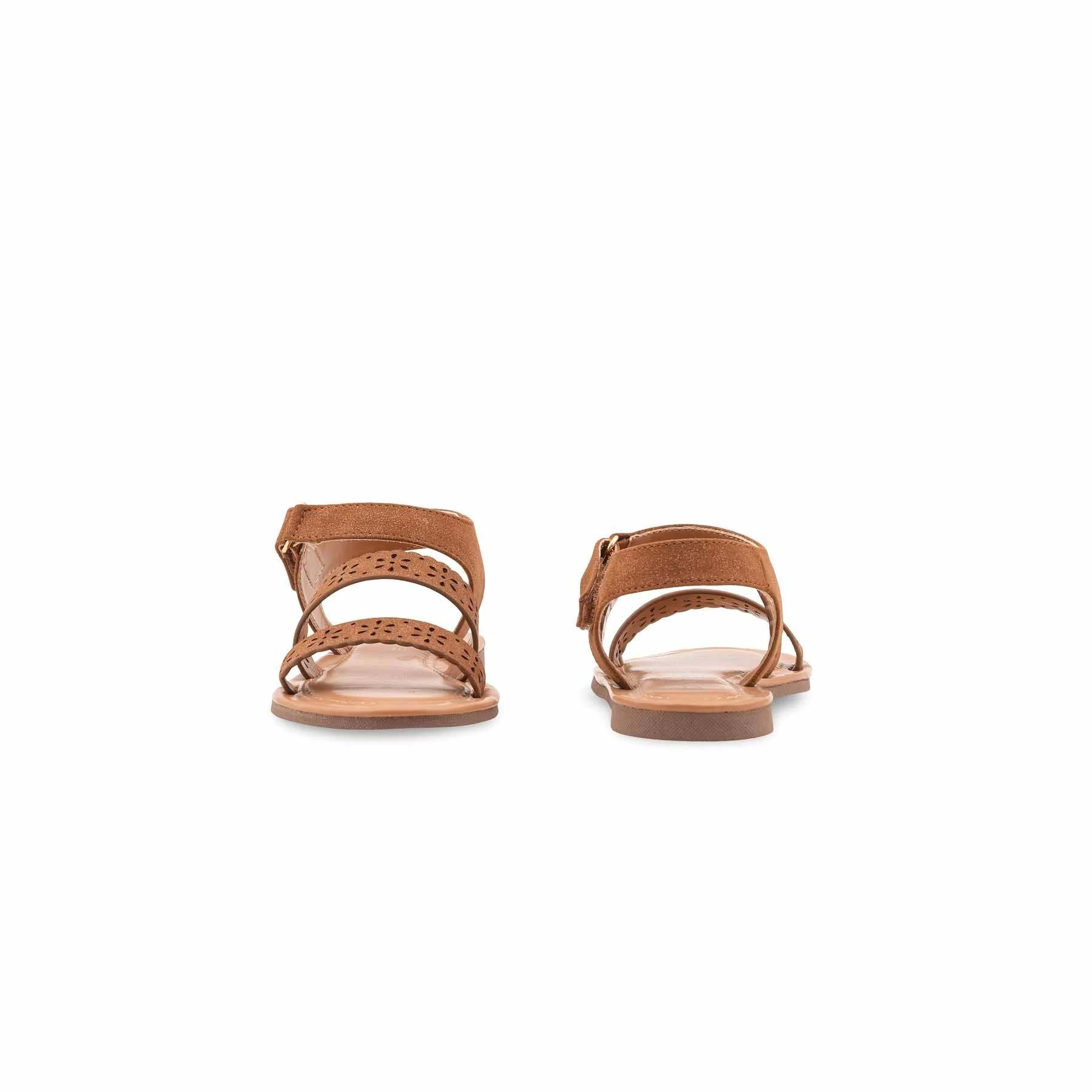 Girls Brown Casual Sandal KD2708 - Image 4