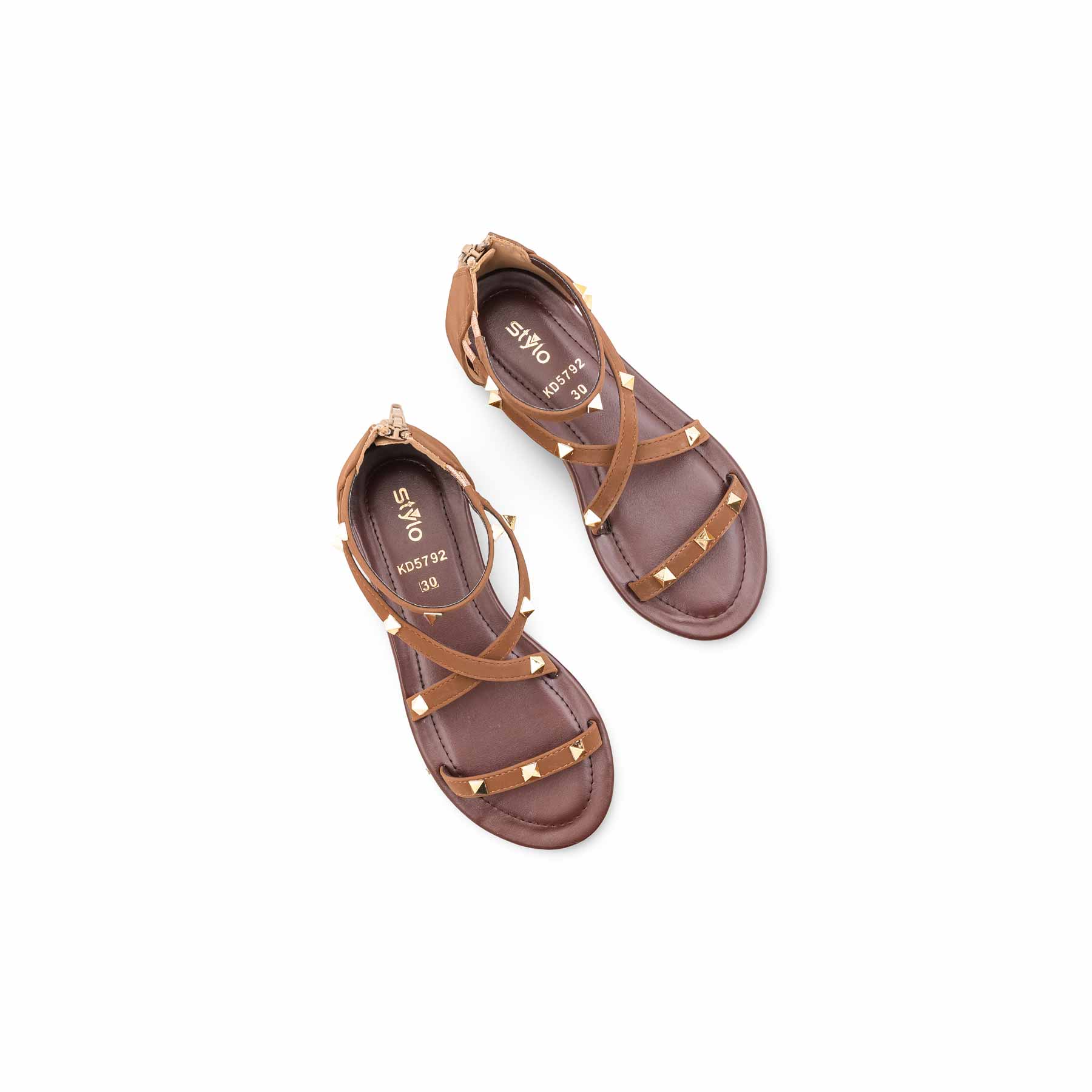 Girls Brown Casual Sandal KD5792 - Image 5