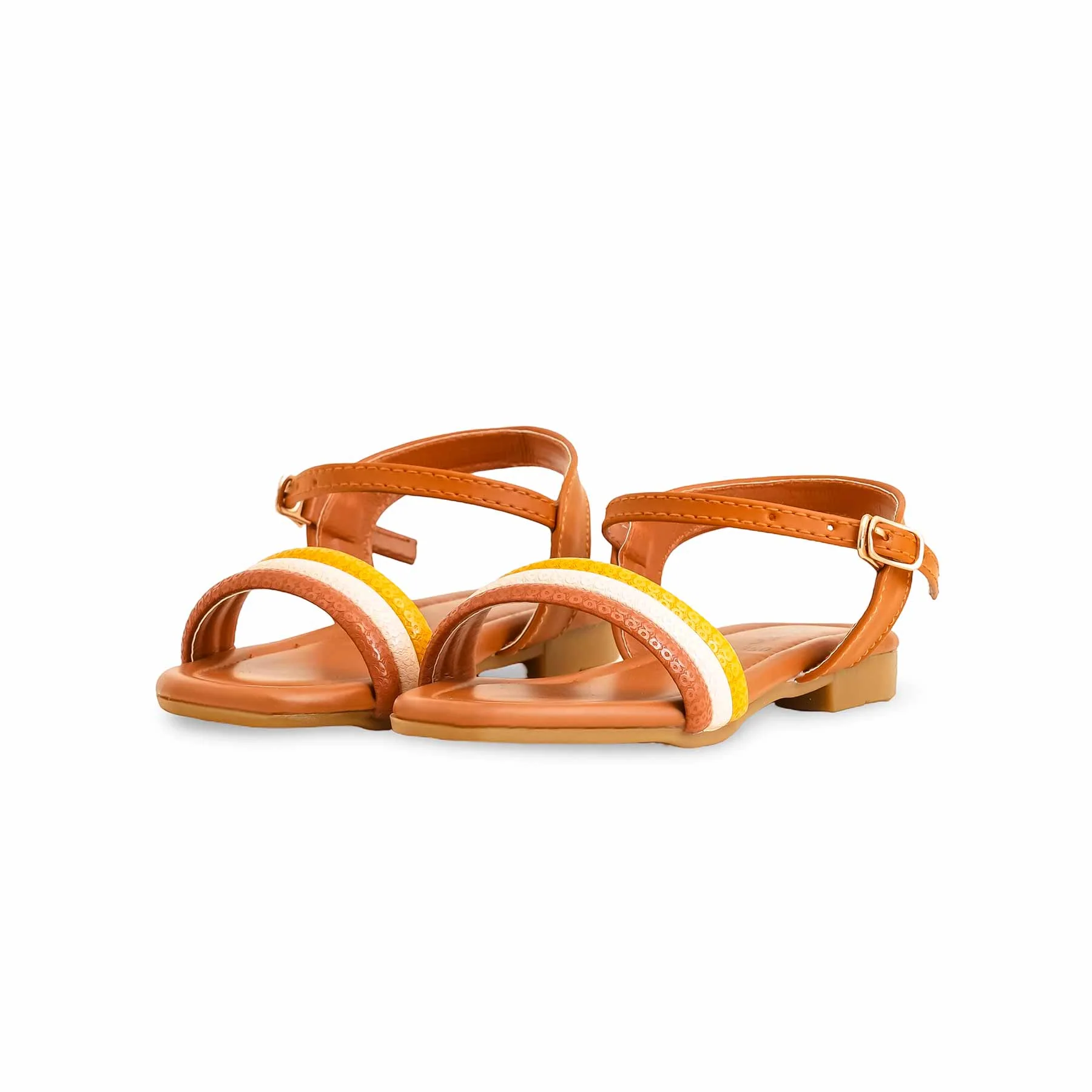 Girls Brown Casual Sandal KD9850 - Image 3