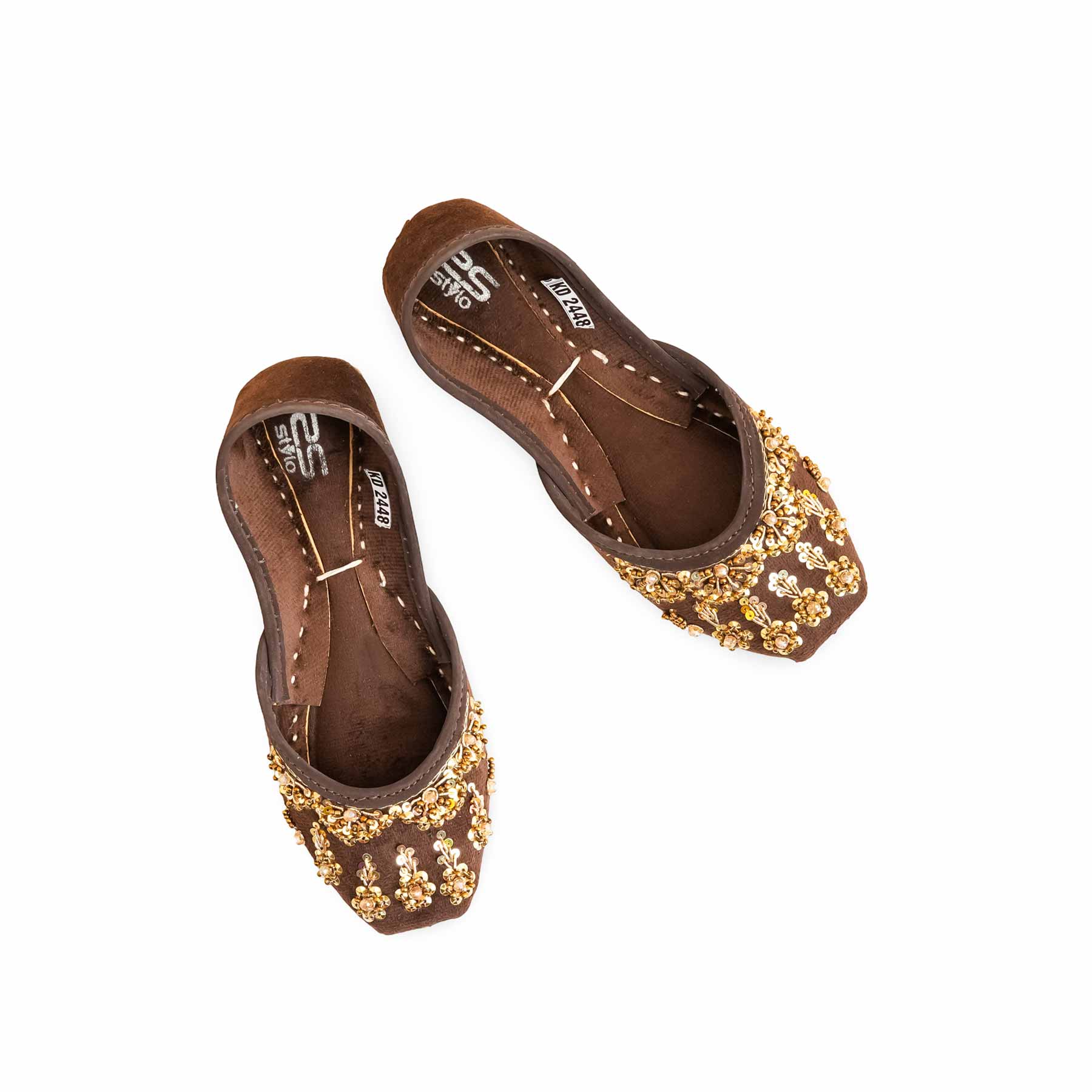 Girls Brown Fancy Khussa KD2448 - Image 5