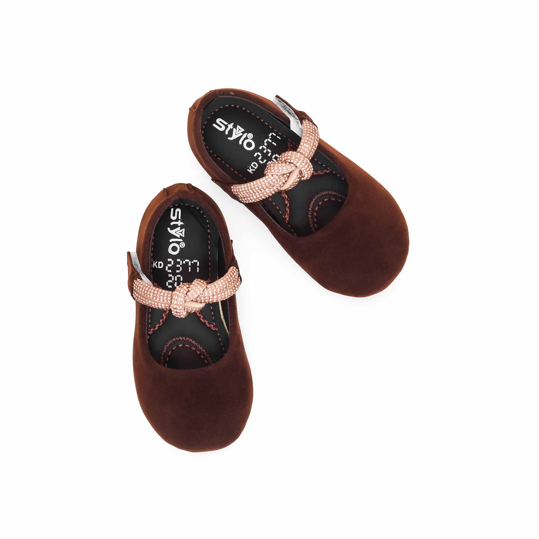 Girls Brown Formal Pumps KD2377 - Image 5