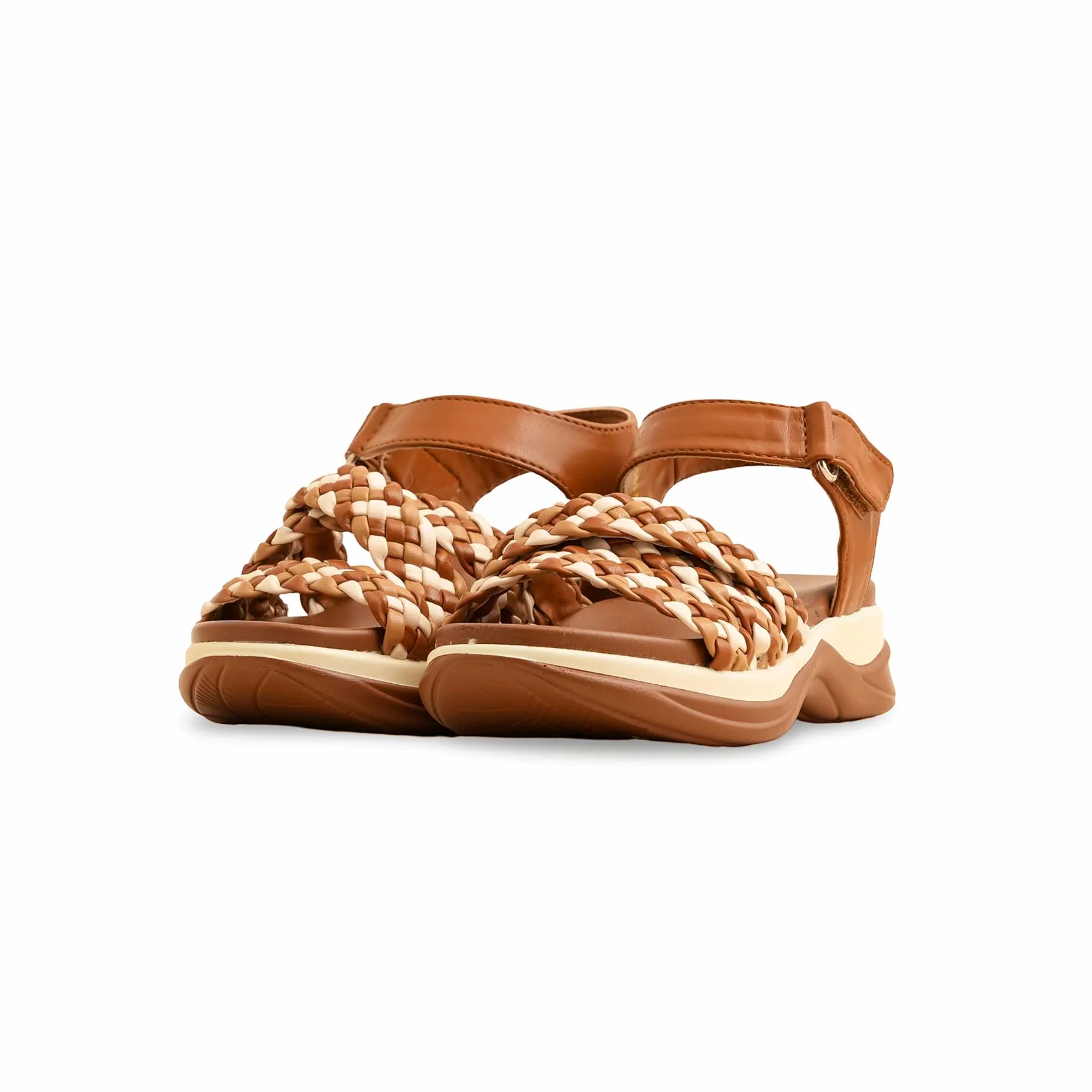 Girls Brown Formal Sandal KD5694 - Image 3
