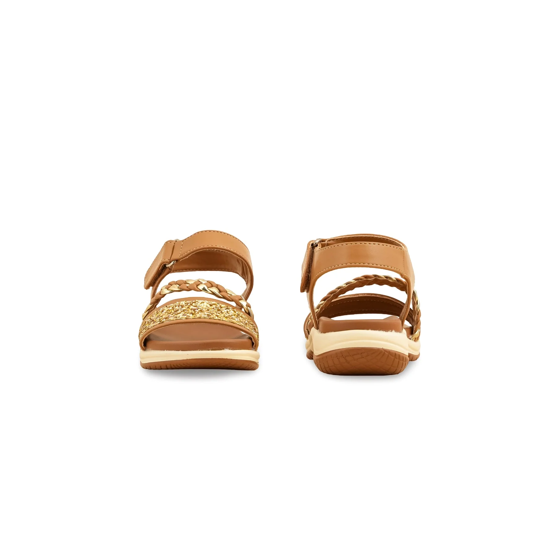 Girls Brown Formal Sandal KD5714 - Image 4