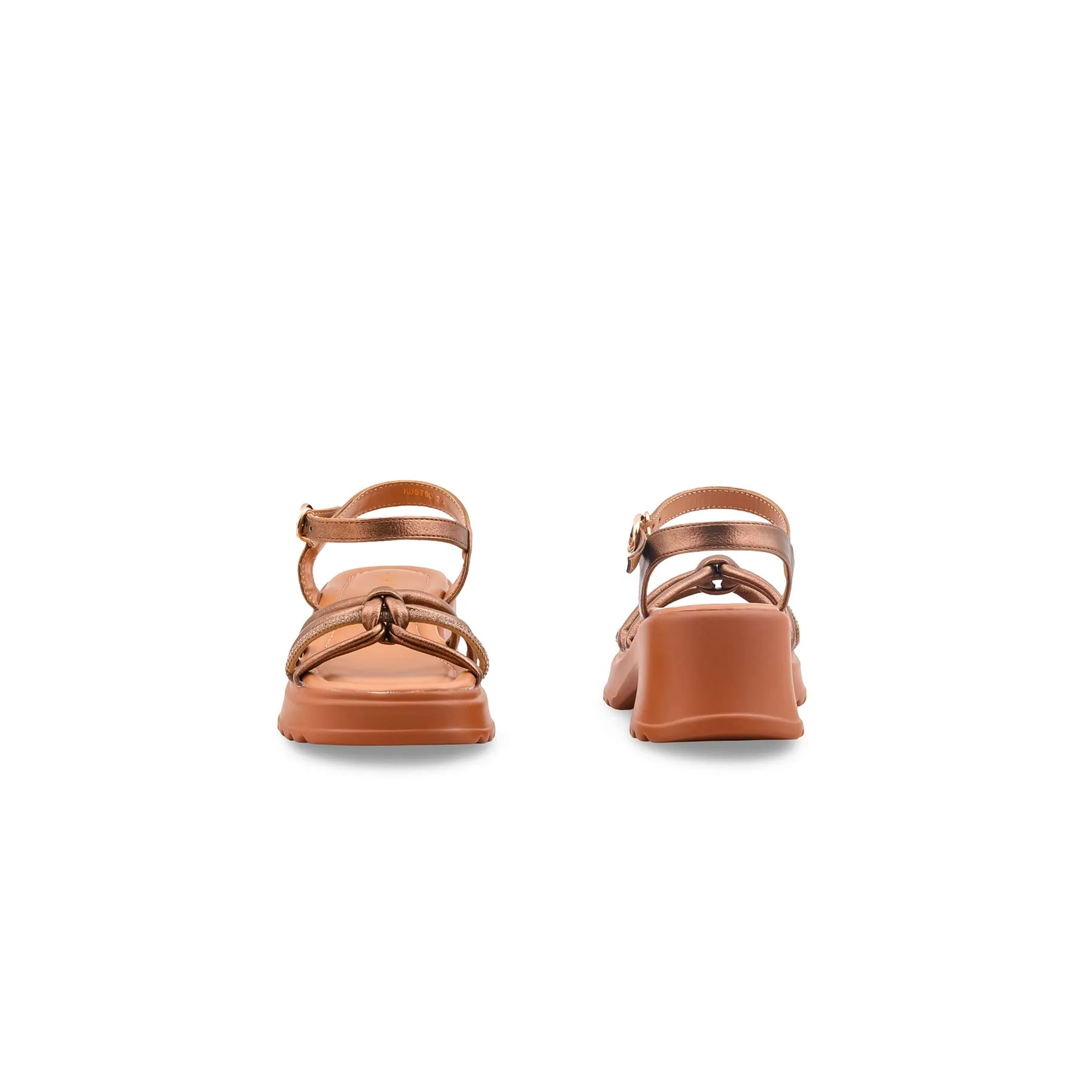 Girls Brown Formal Sandal KD5760 - Image 4