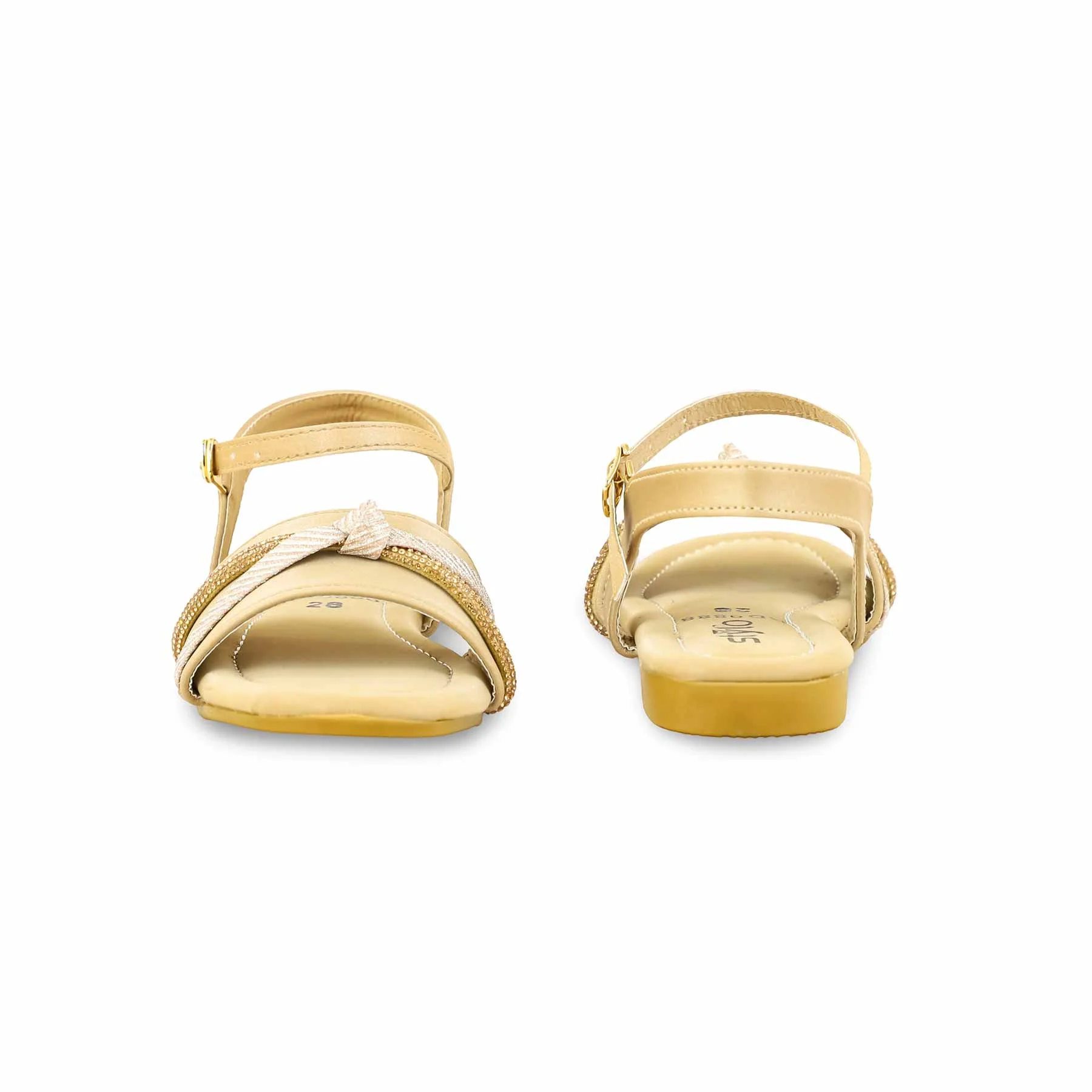Girls Brown Formal Sandal KD9888 - Image 4