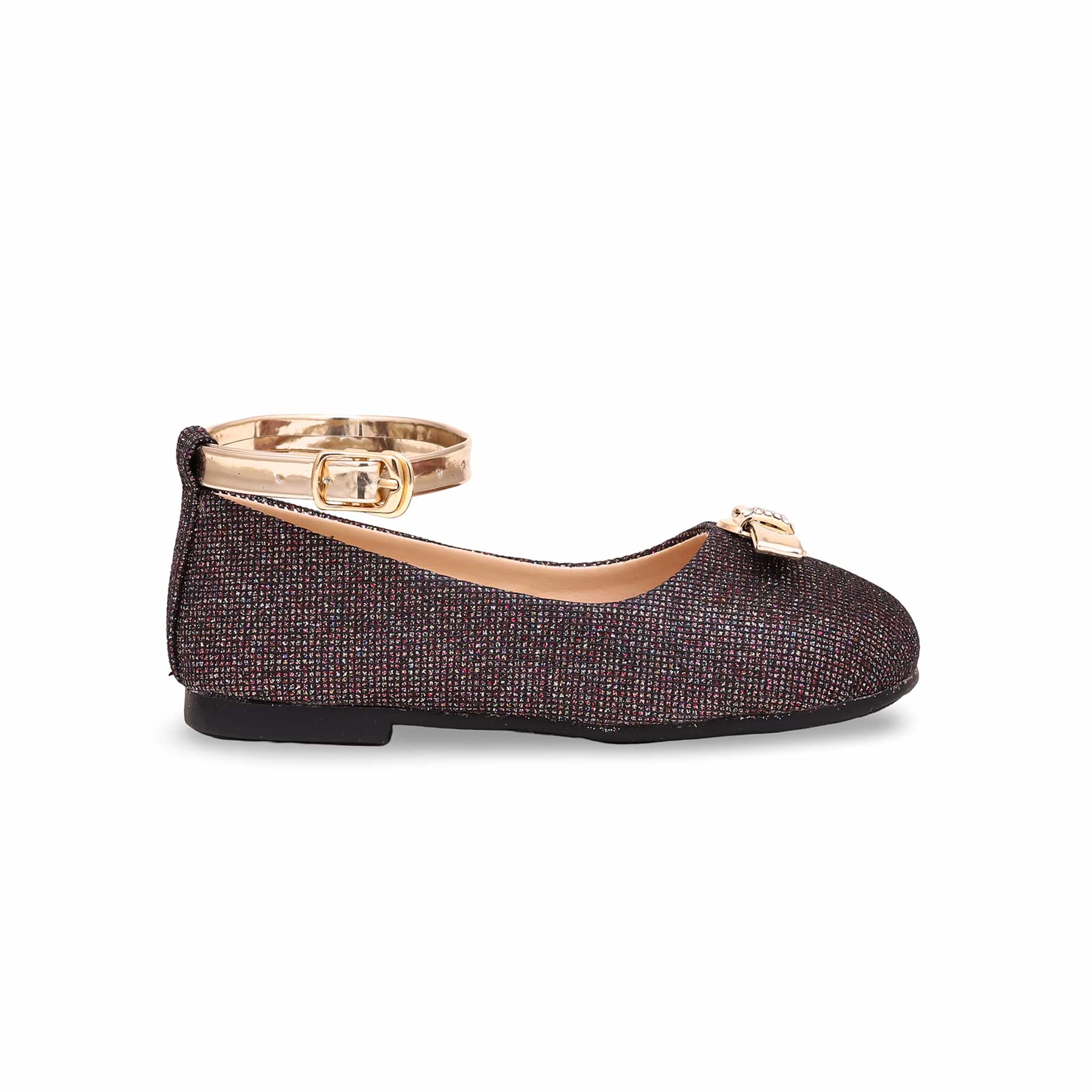Girls Burgundy Formal Pumps KD2270 - Image 2