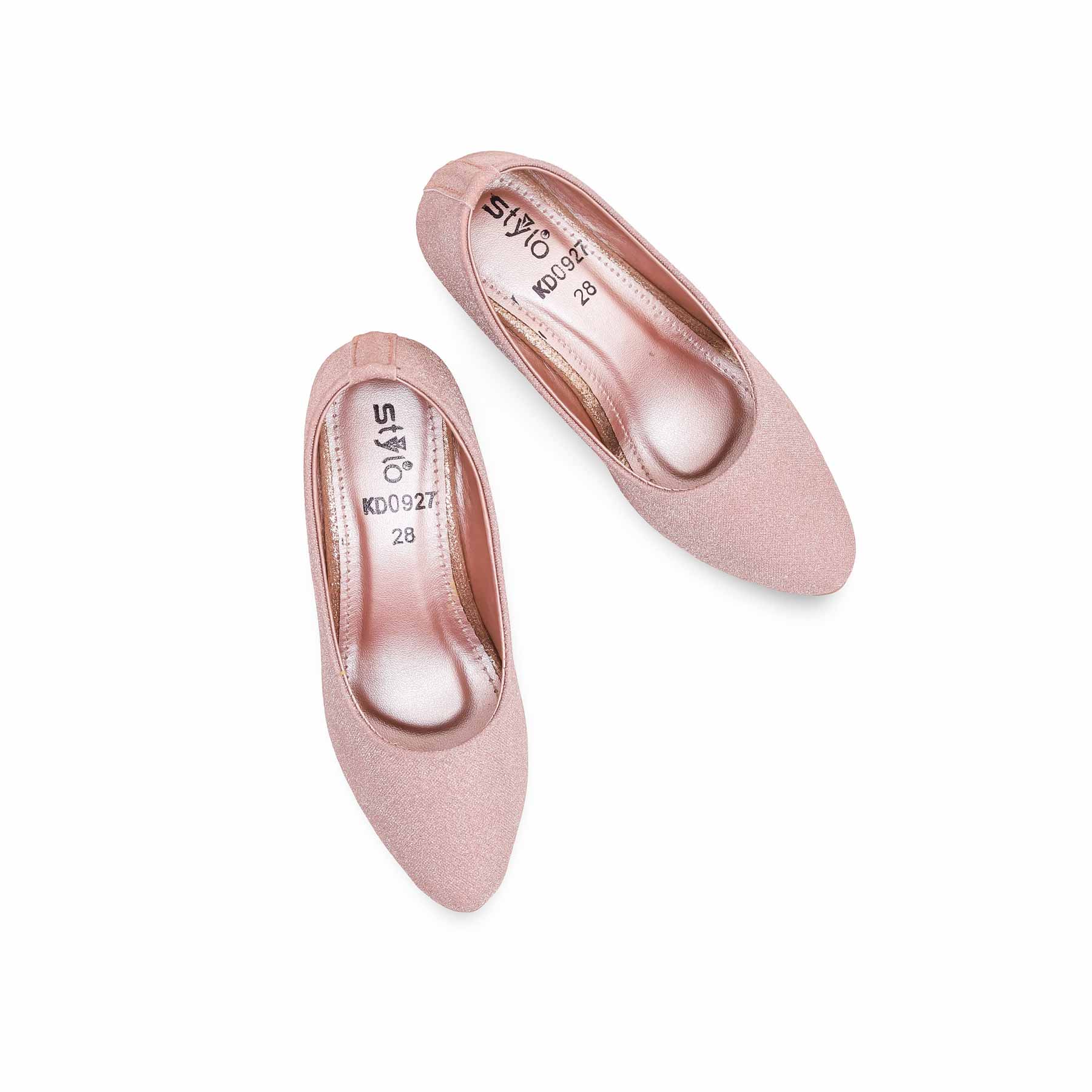 Girls Champagne Fancy Pumps KD0927 - Image 4