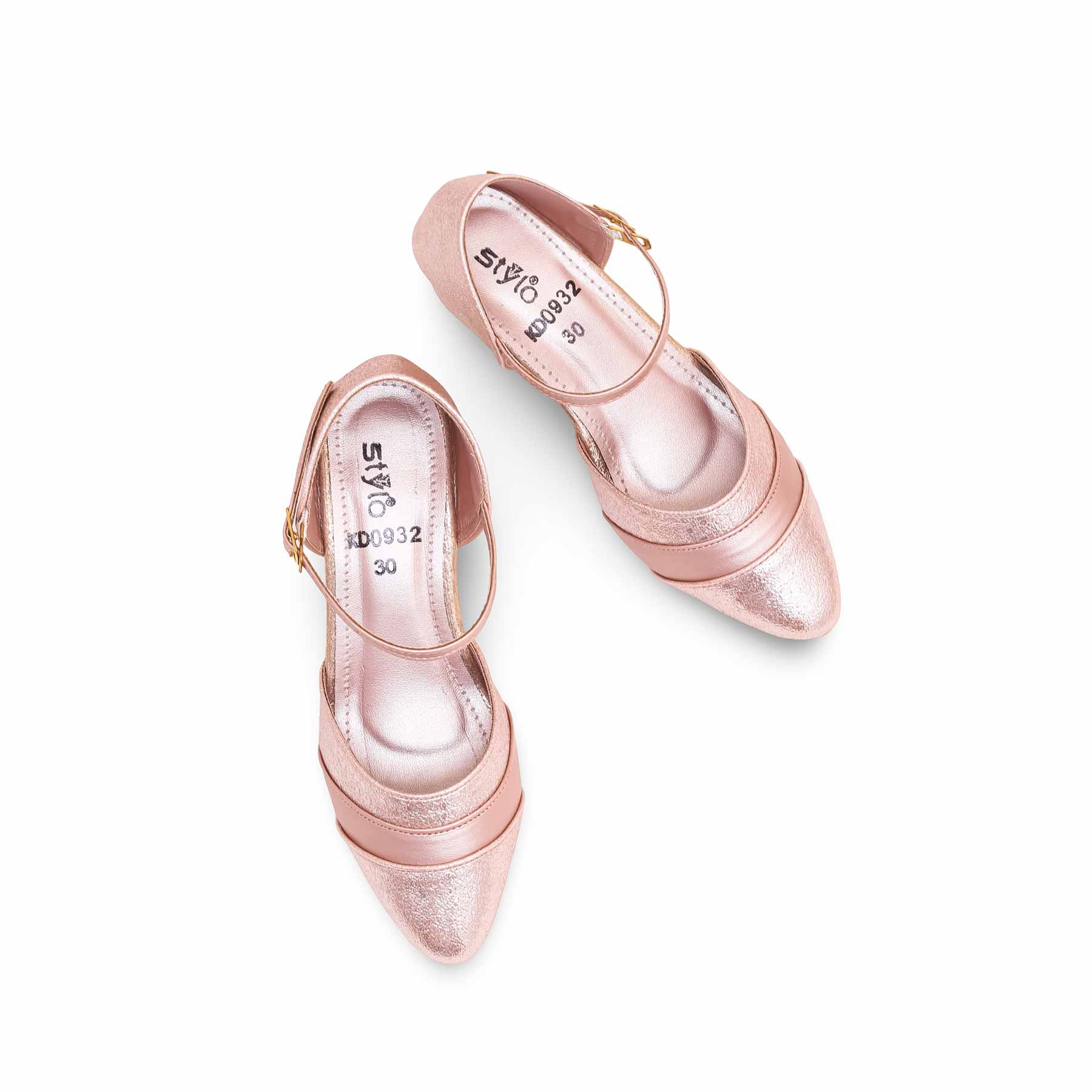 Girls Champagne Fancy Pumps KD0932 - Image 5