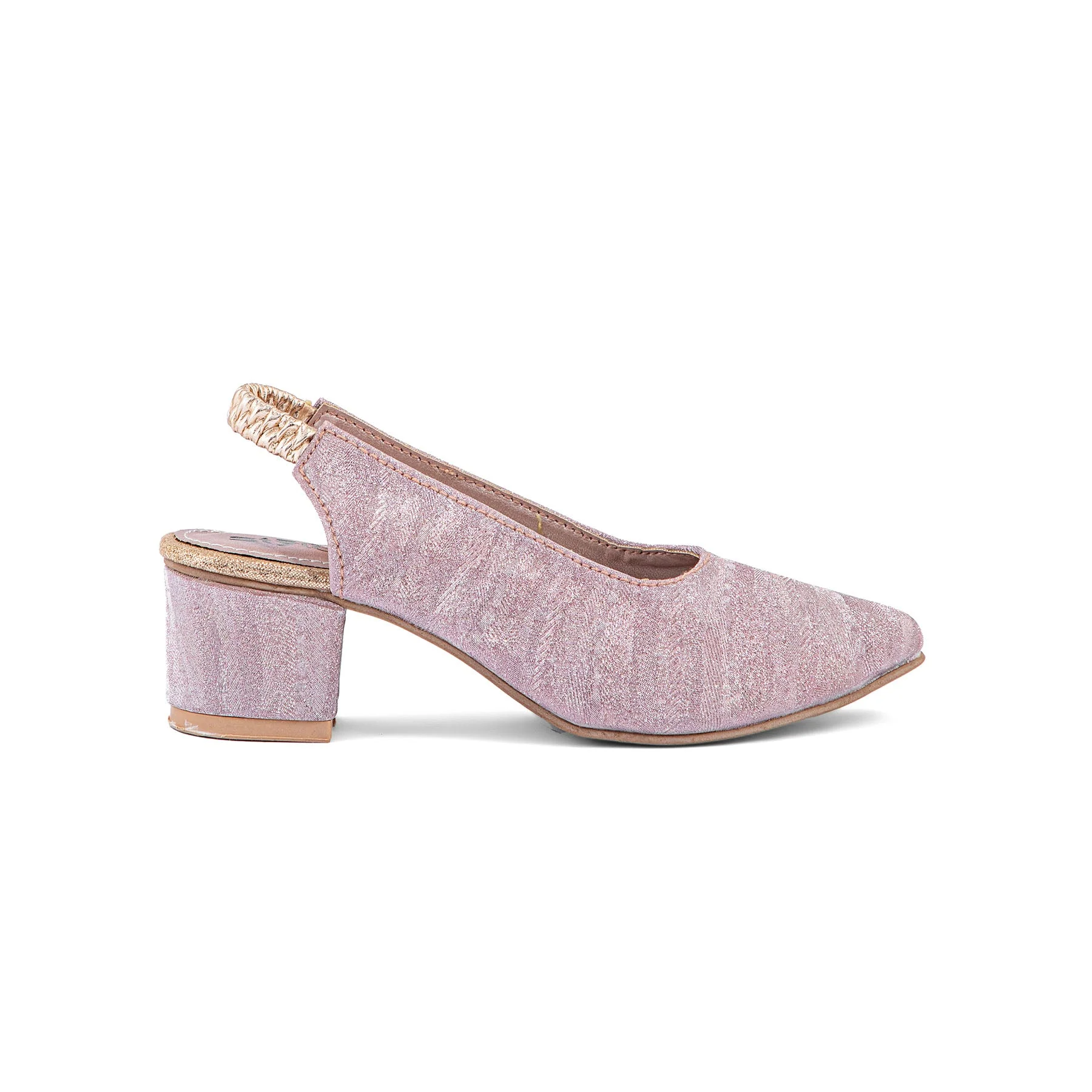Girls Champagne Fancy Pumps KD0933 - Image 2