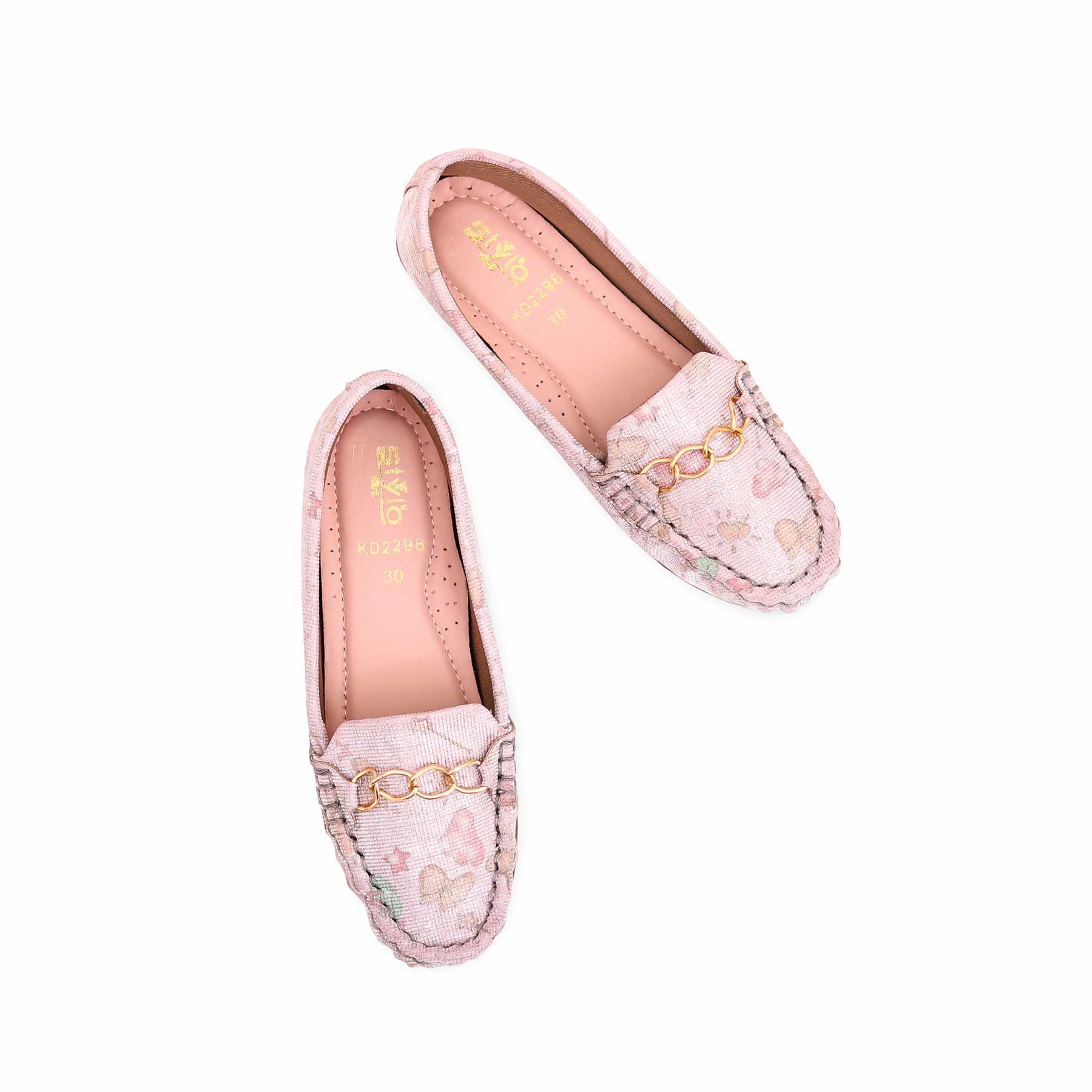 Girls Champagne Fancy Pumps KD2298 - Image 4