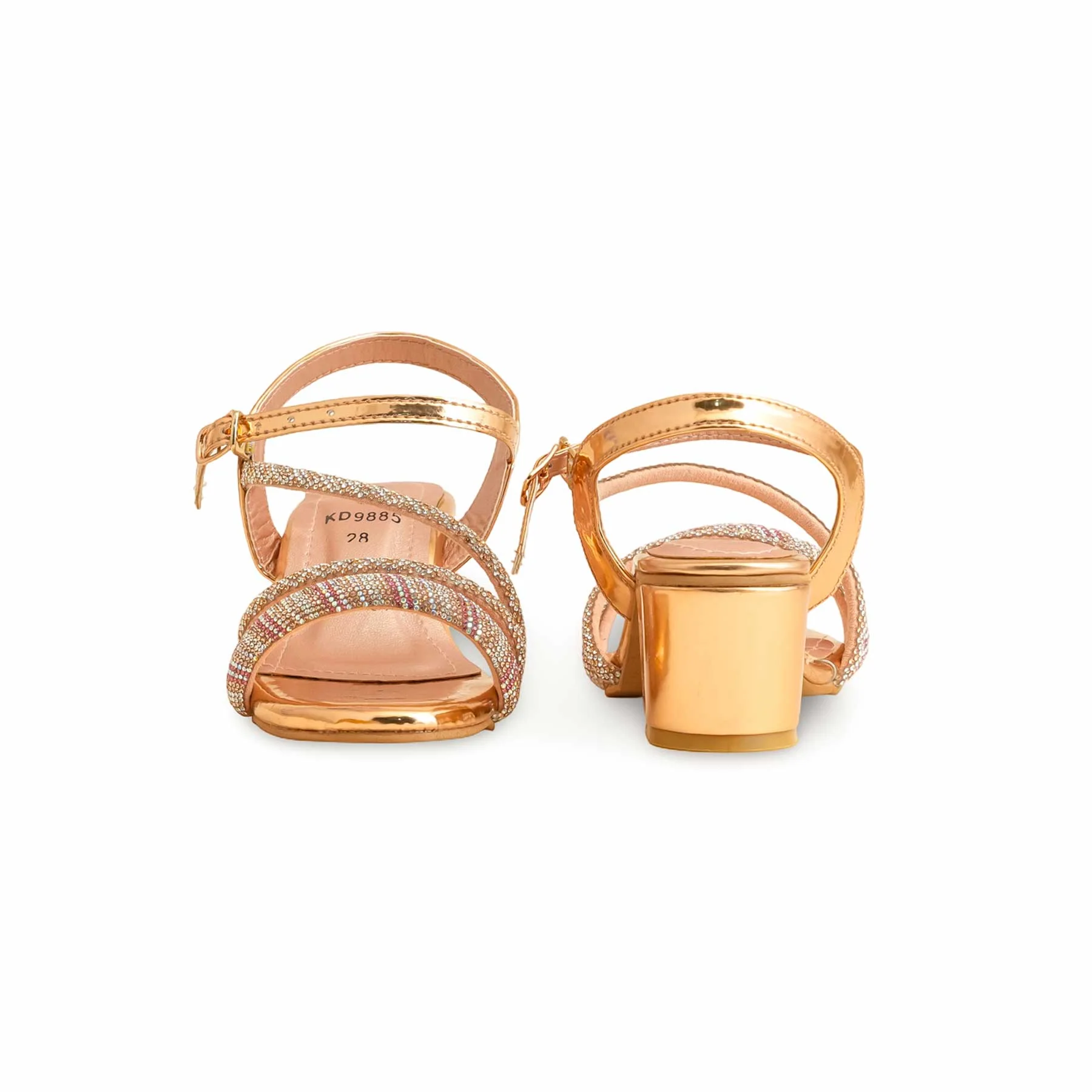 Girls Champagne Fancy Sandal KD9885 - Image 5