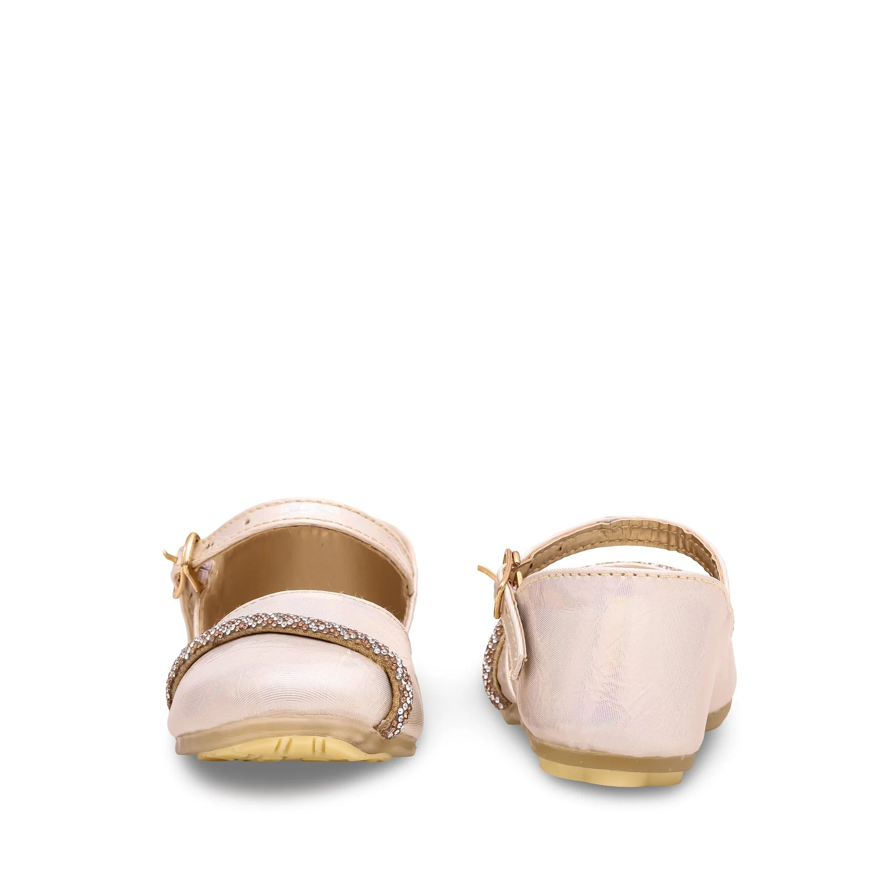 Girls Cream Formal Pumps KD0955 - Image 3