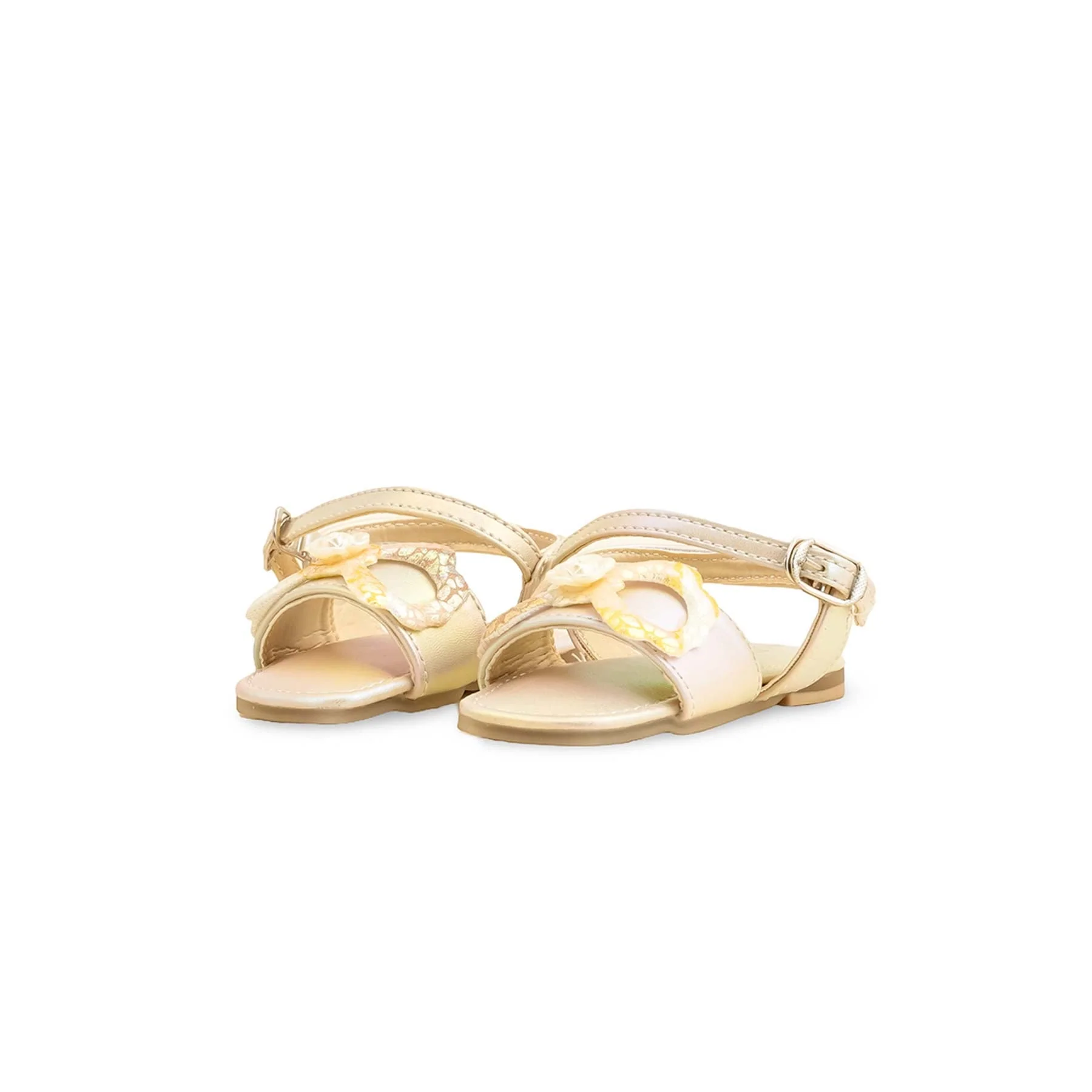 Girls Cream Formal Sandal KD5605 - Image 3