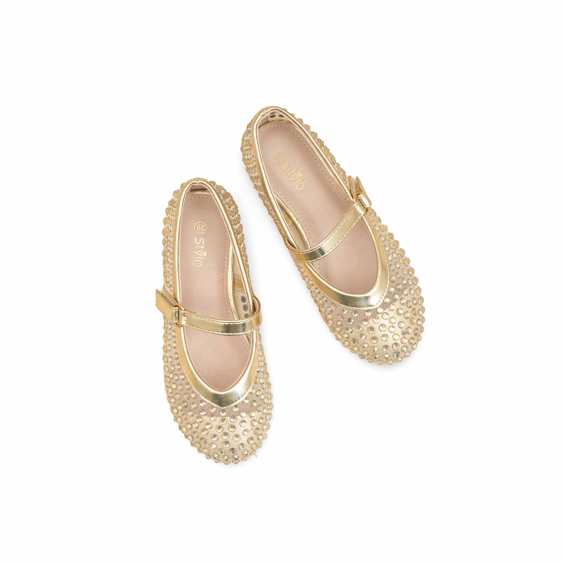 Girls Golden Casual Pumps KD2466 - Image 5