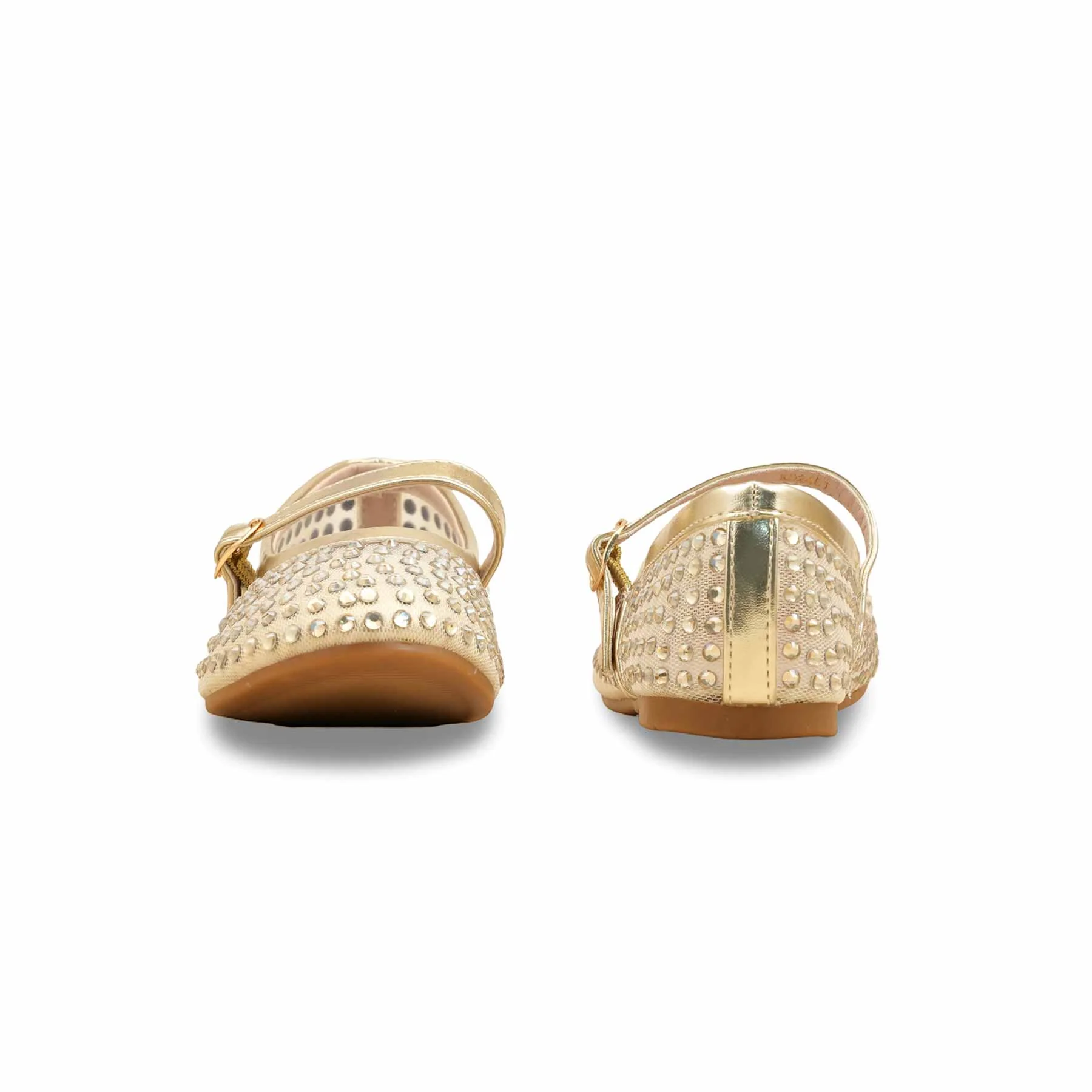 Girls Golden Casual Pumps KD2467 - Image 4